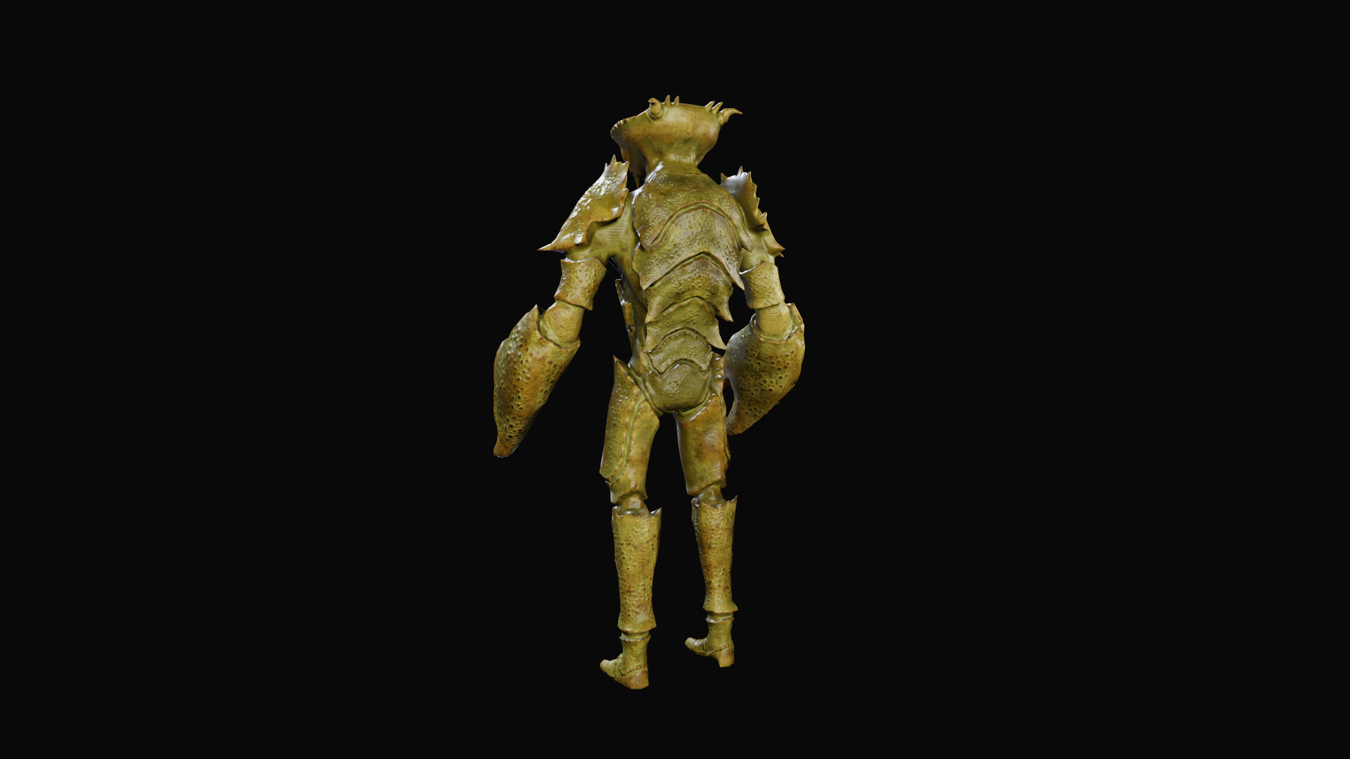 Crab monster 3 Low-poly 3D model_6