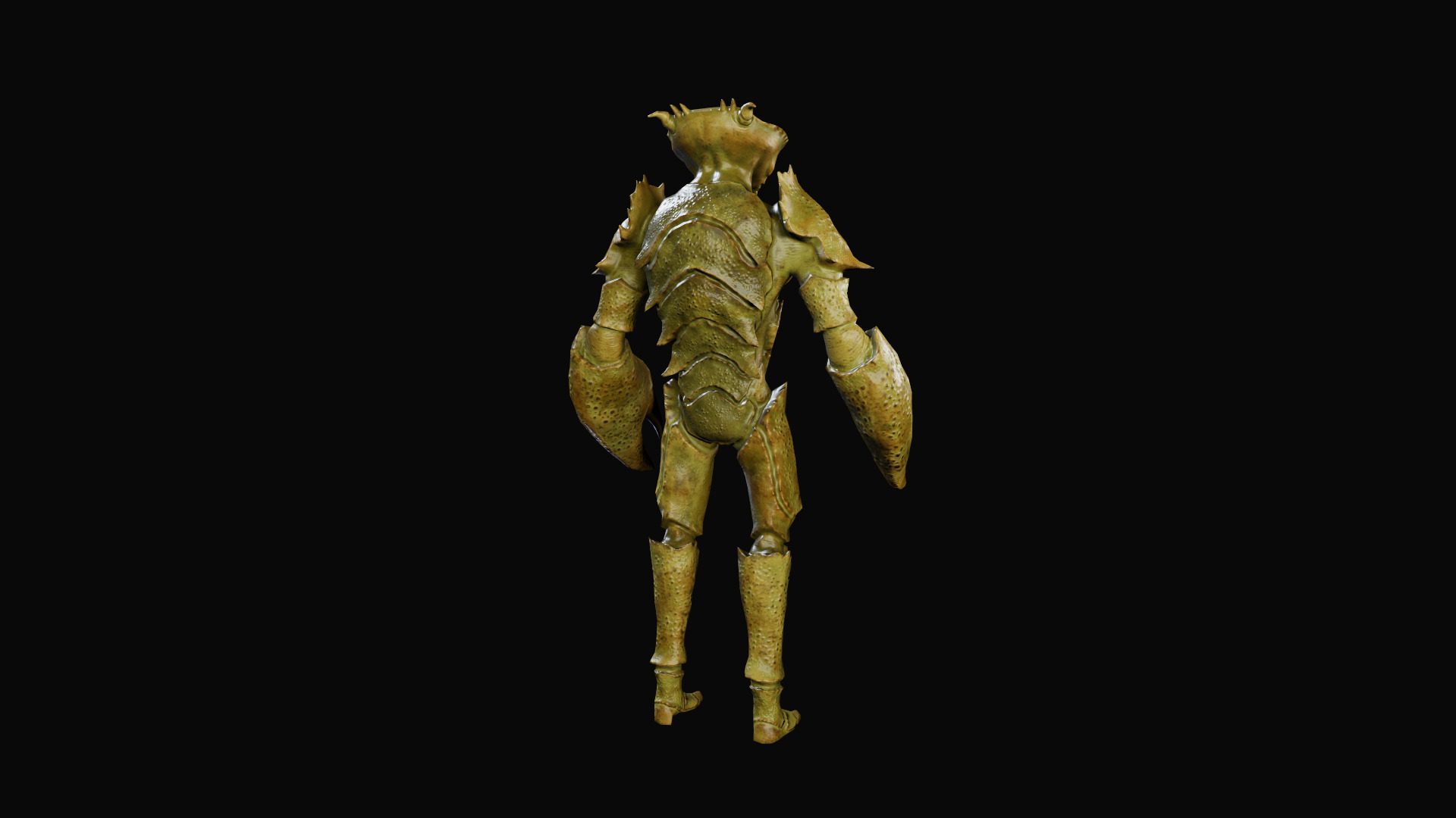 Crab monster 3 Low-poly 3D model_5