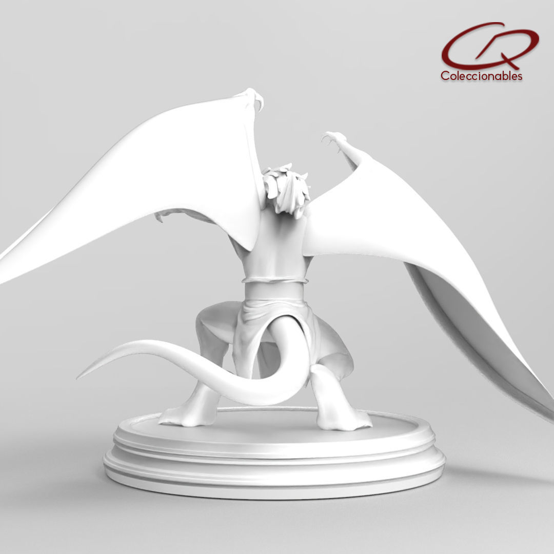 Gargoyles - Brooklyn full figure open wings 3D print model_5