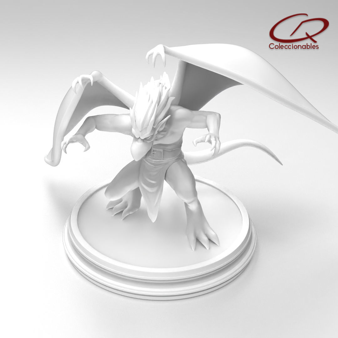 Gargoyles - Brooklyn full figure open wings 3D print model_7