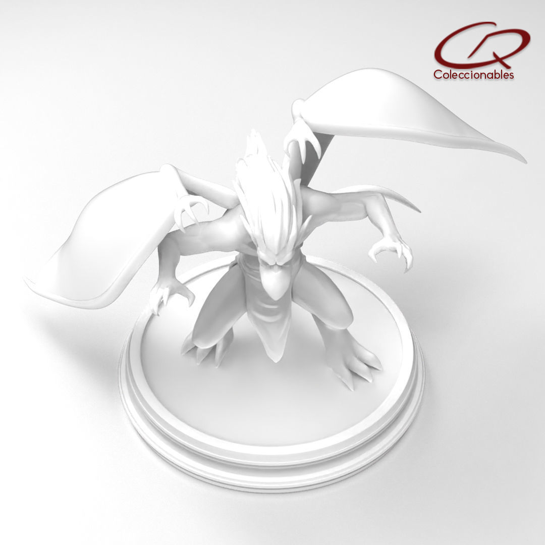 Gargoyles - Brooklyn full figure open wings 3D print model_9