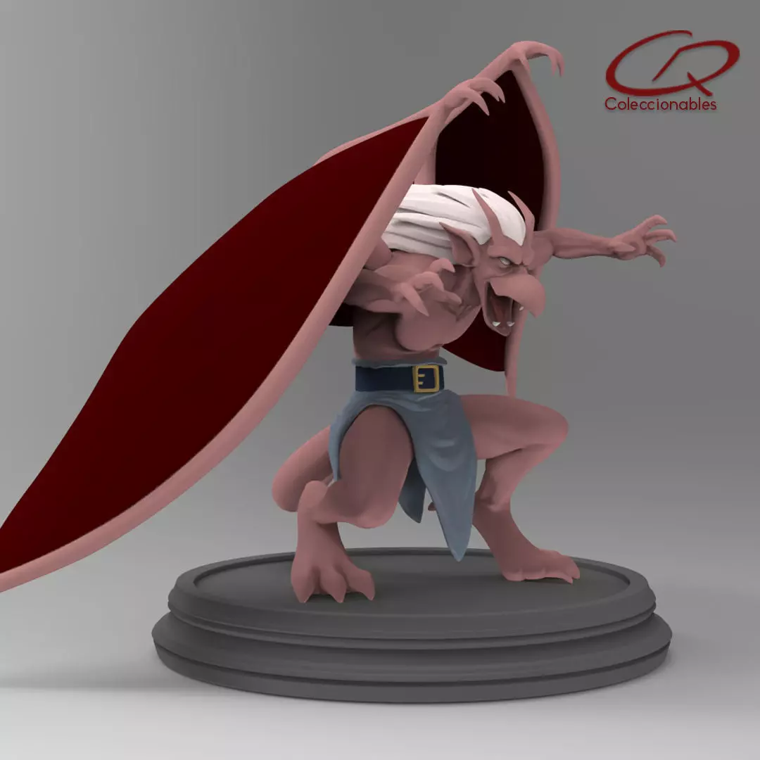 Gargoyles - Brooklyn full figure open wings 3D print model_0