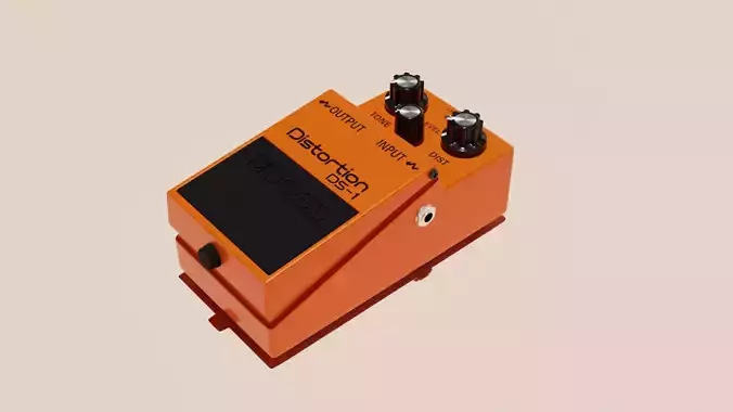Electric Guitar Distortion Pedal Model