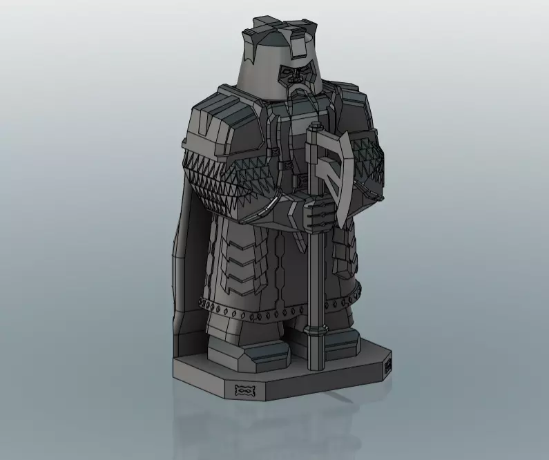 Erebor Guard Statue - Lord Of The Rings 3D print model