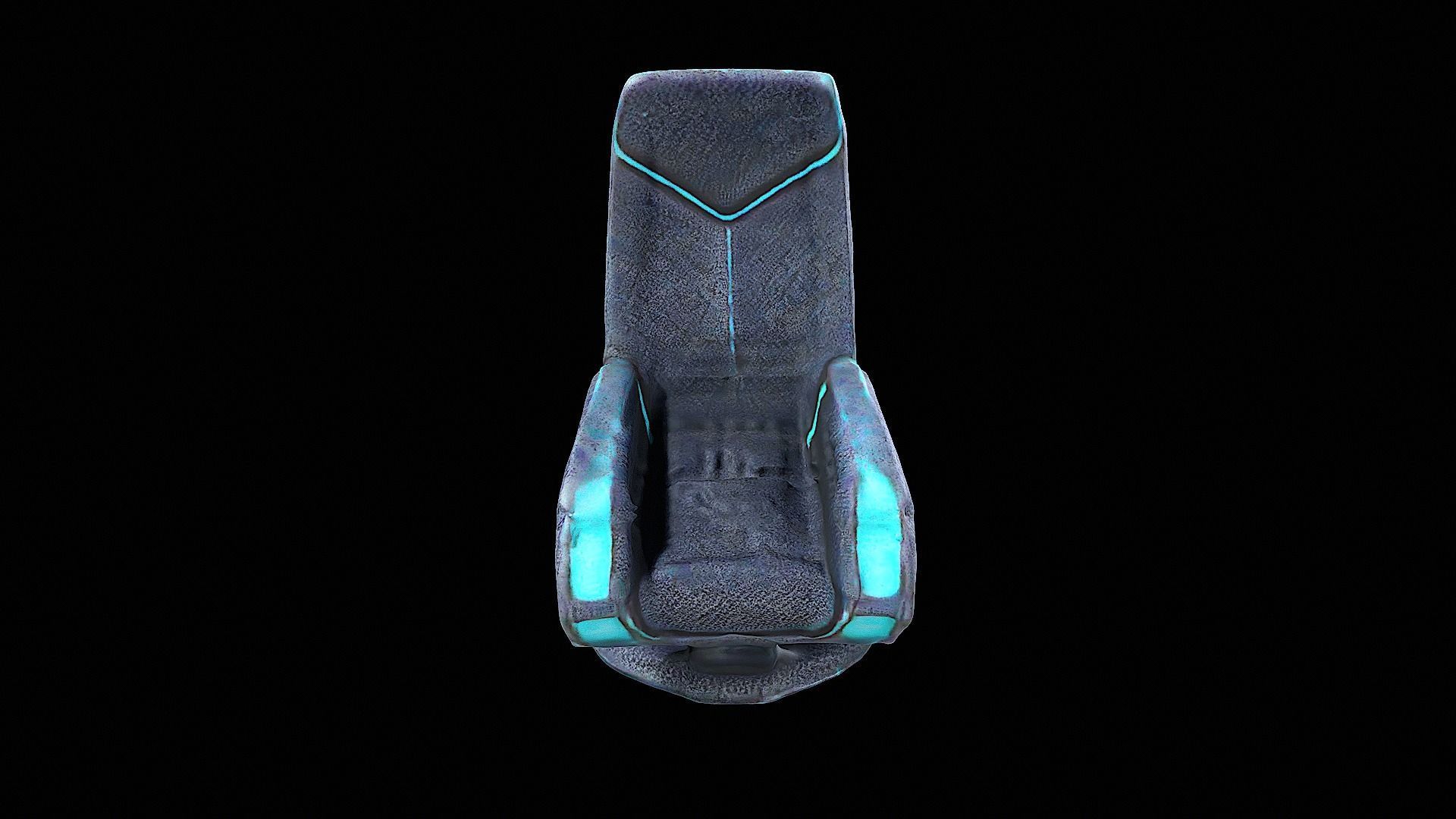 futuristic chair 3D model_7