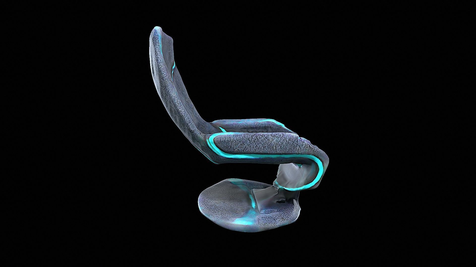 futuristic chair 3D model_1