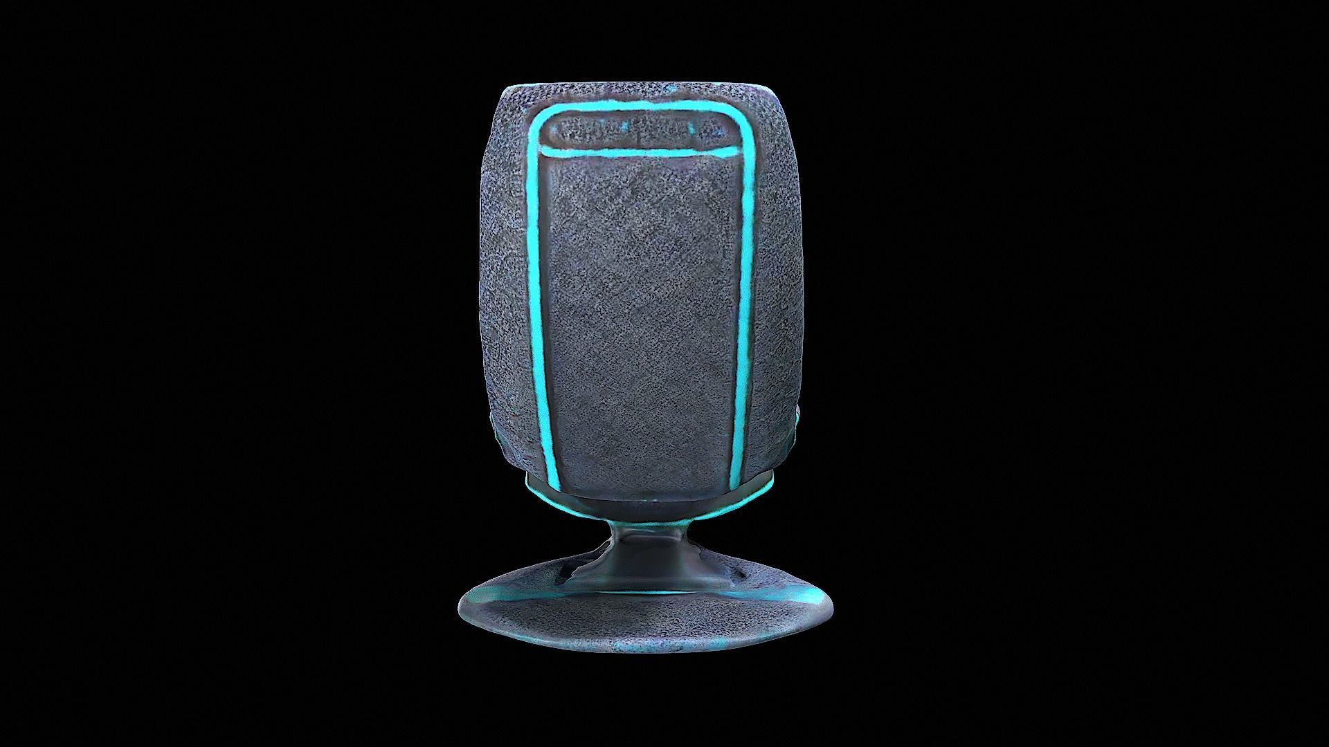 futuristic chair 3D model_3