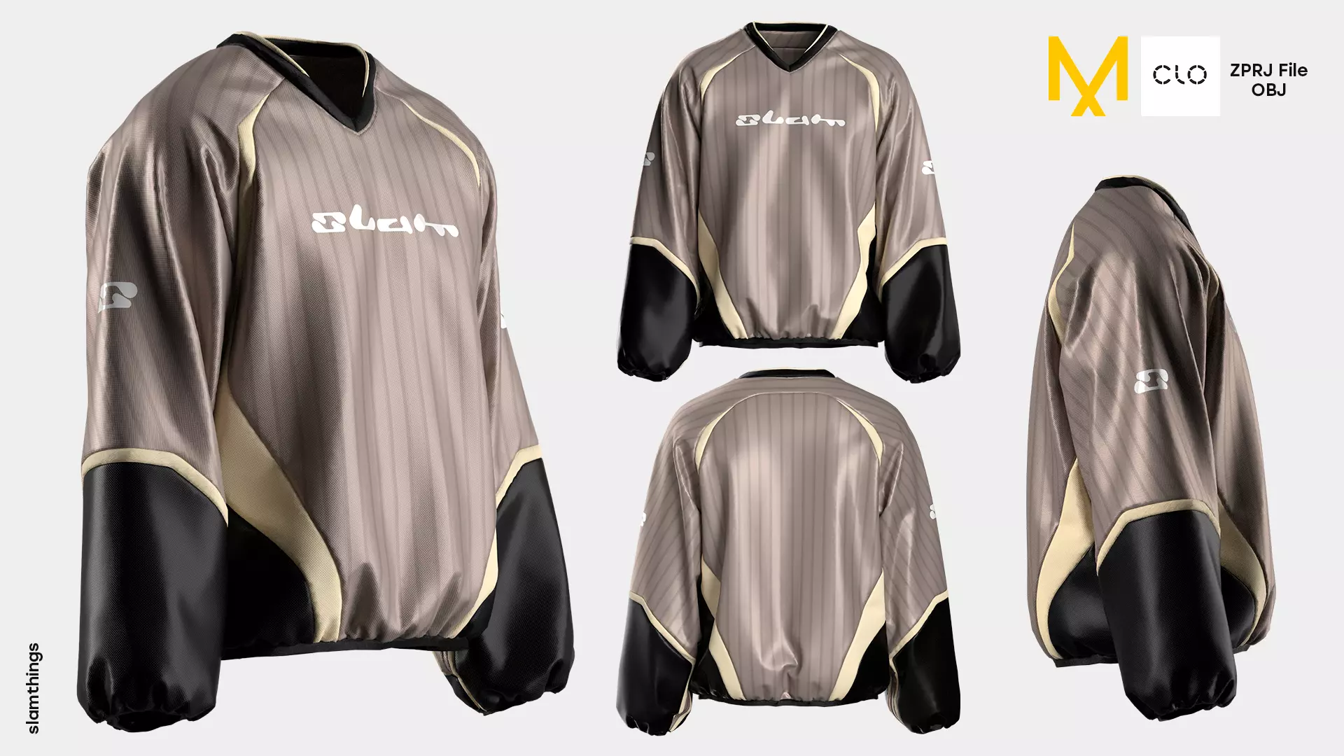 Streetwear Windbreaker Sweater 3D model