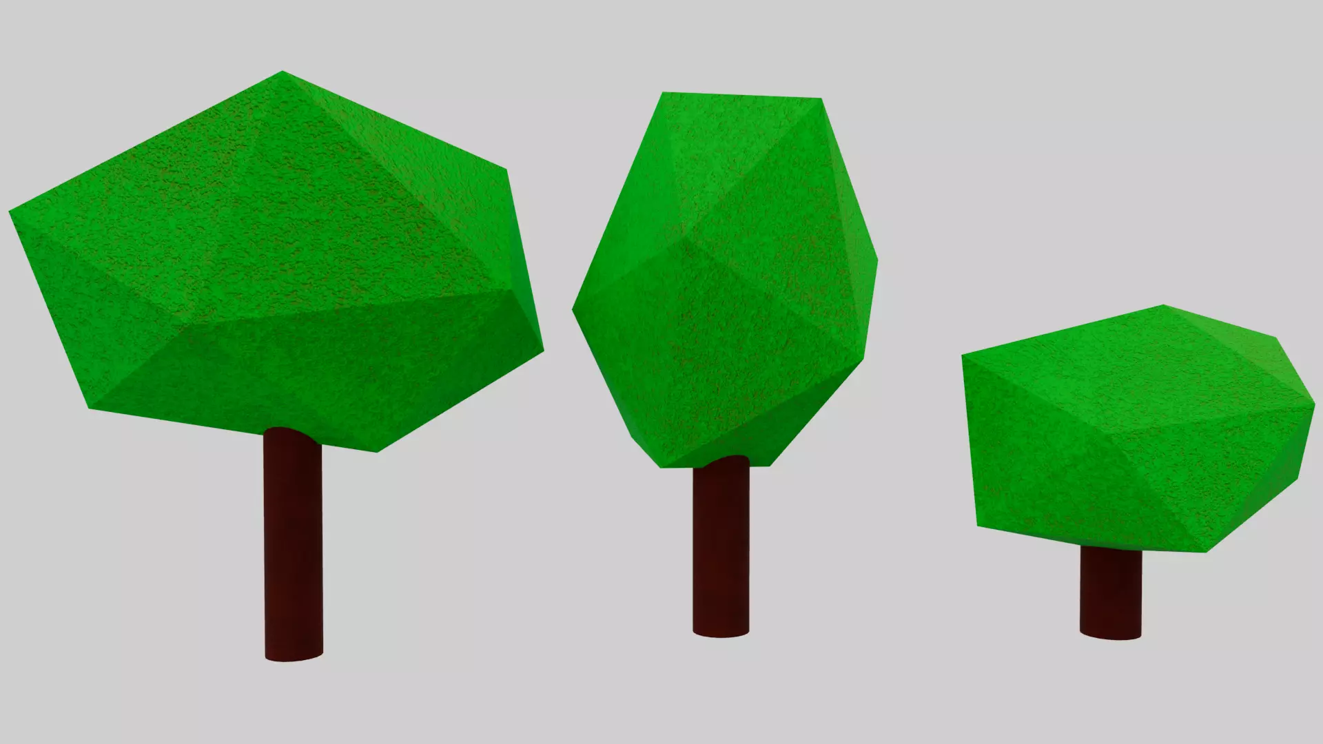 Low Poly PBR Tree Low-poly 3D model