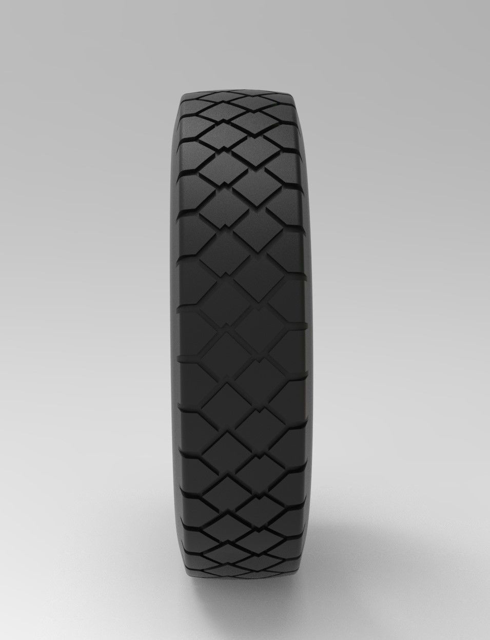 Mold for diecast truck tire 2 Scale 1 to 25 3D print model_6