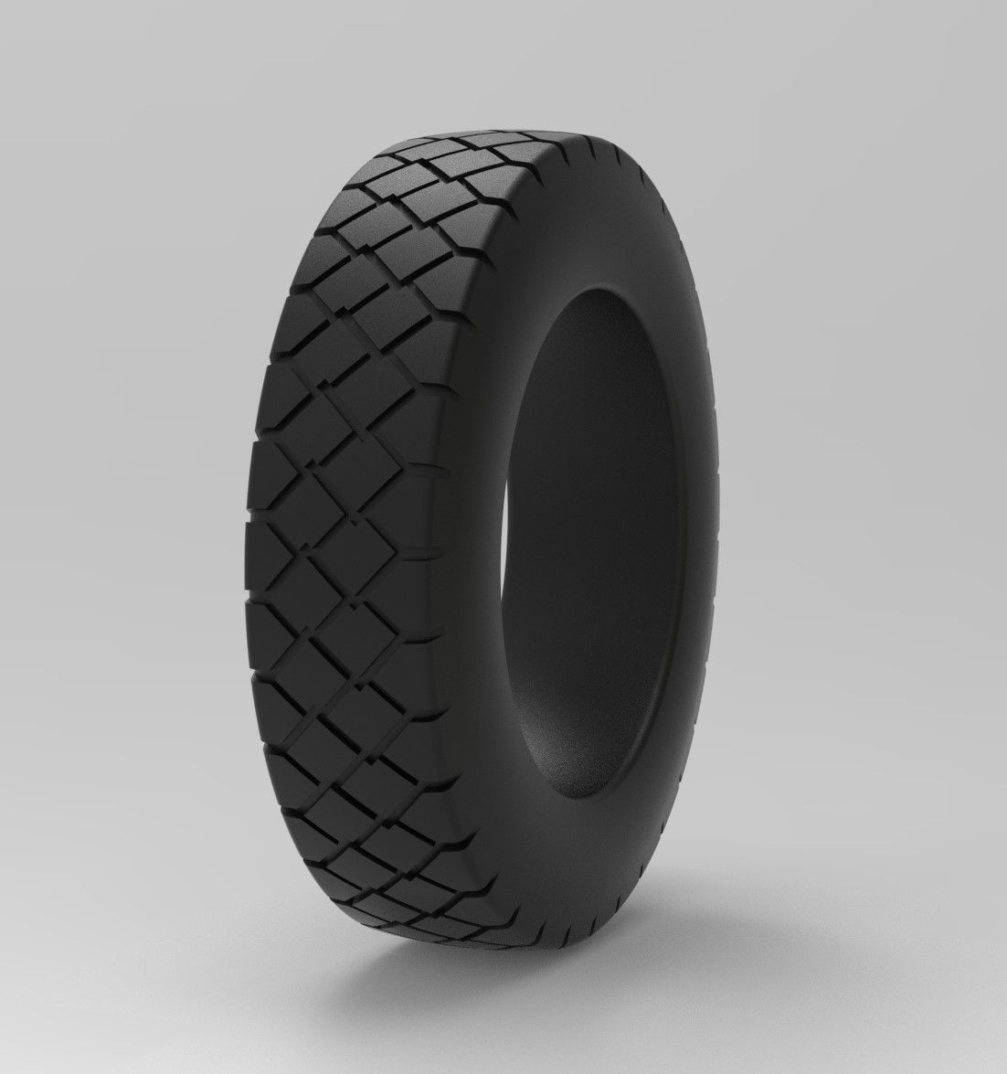 Mold for diecast truck tire 2 Scale 1 to 25 3D print model_7