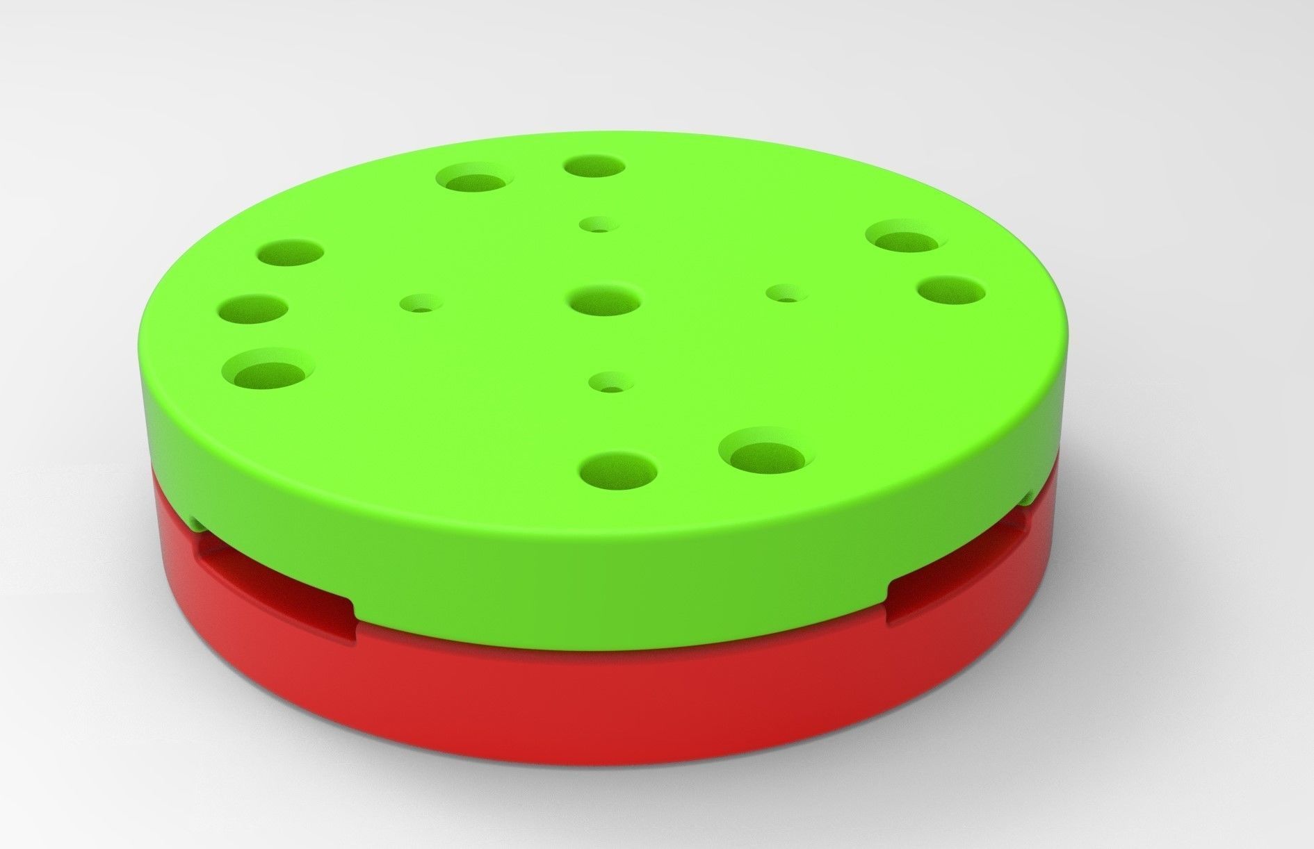 Mold for diecast truck tire 2 Scale 1 to 25 3D print model_2