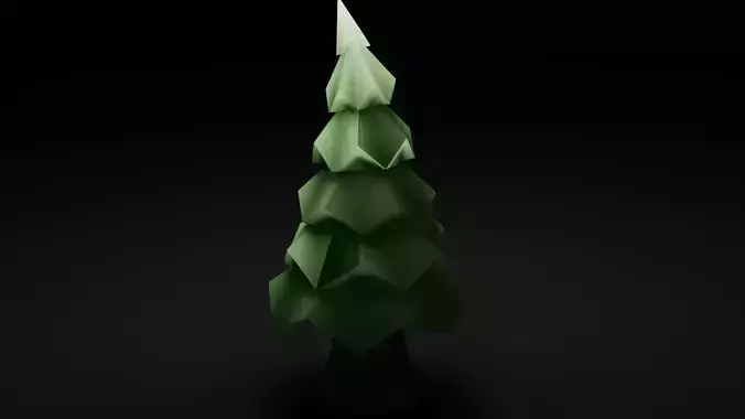 Low Poly 3D Tree