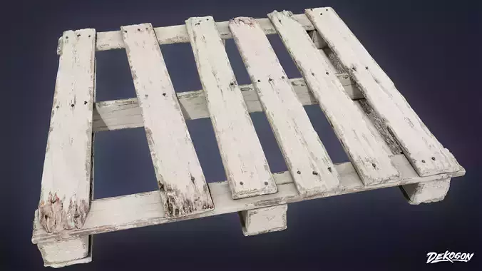 TRASH - Wooden Palette 01 - LOW POLY AND NANITE