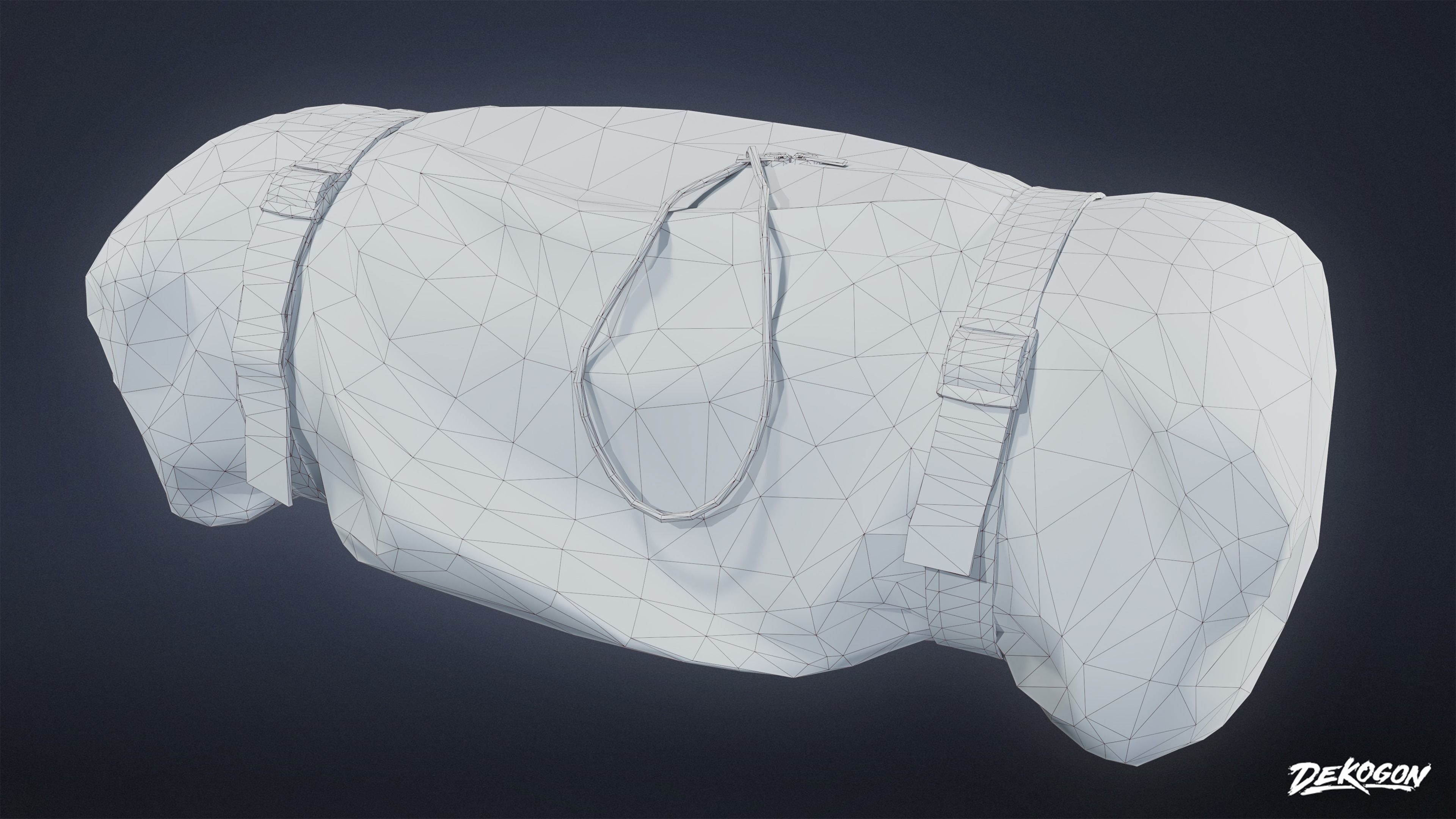 TOOLSHED - Bag 01 - LOW POLY Low-poly 3D model_1