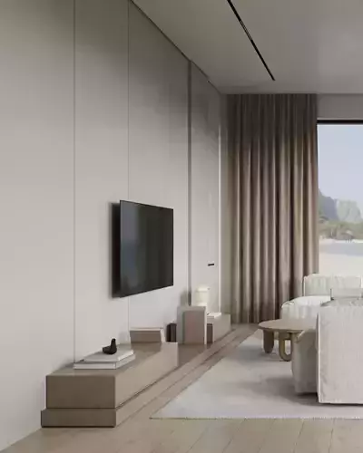 Kamyanka 98 living room and kitchen full scene