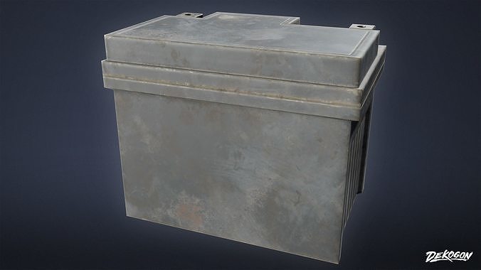 TOOLSHED - Battery 01 - LOW POLY Low-poly 3D model 4