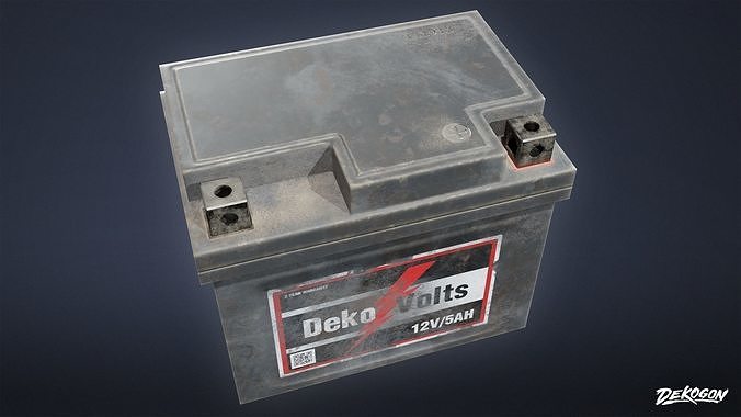 TOOLSHED - Battery 01 - LOW POLY Low-poly 3D model 7