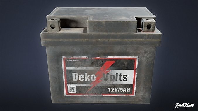 TOOLSHED - Battery 01 - LOW POLY Low-poly 3D model 3