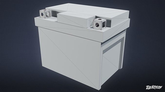 TOOLSHED - Battery 01 - LOW POLY Low-poly 3D model 2