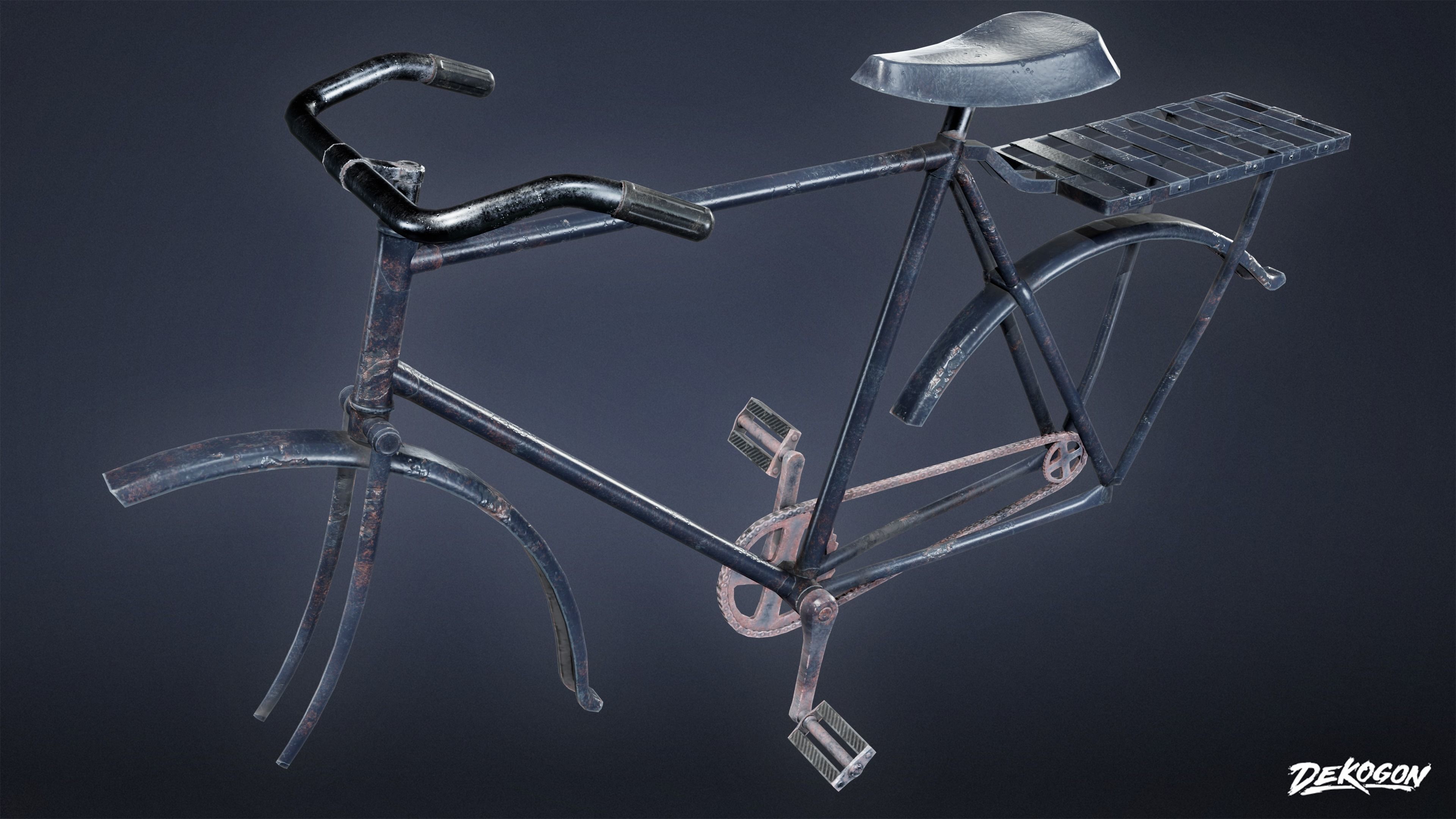 TOOLSHED - Bike 01 - LOW POLY Low-poly 3D model_8
