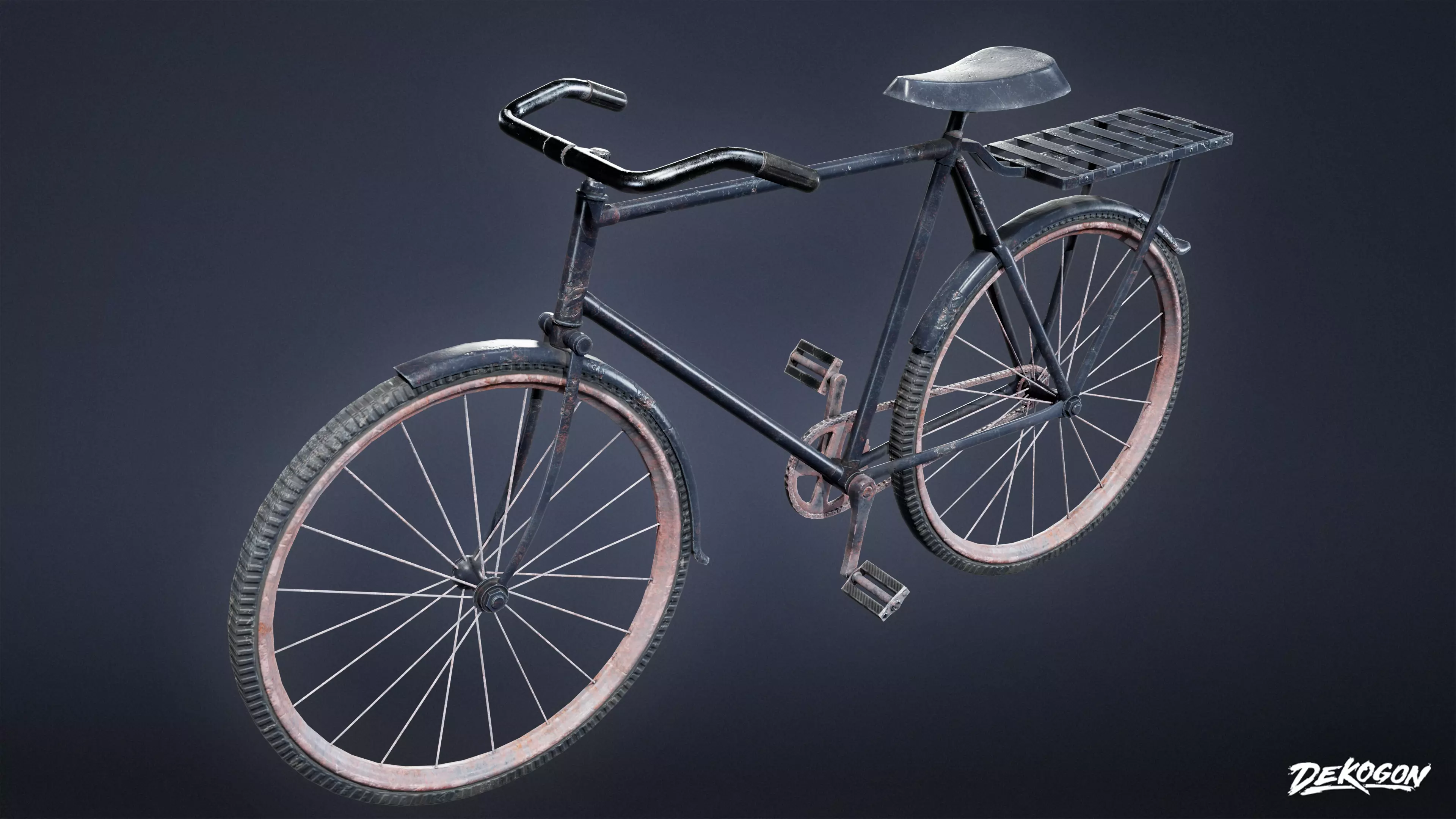 TOOLSHED - Bike 01 - LOW POLY Low-poly 3D model_0