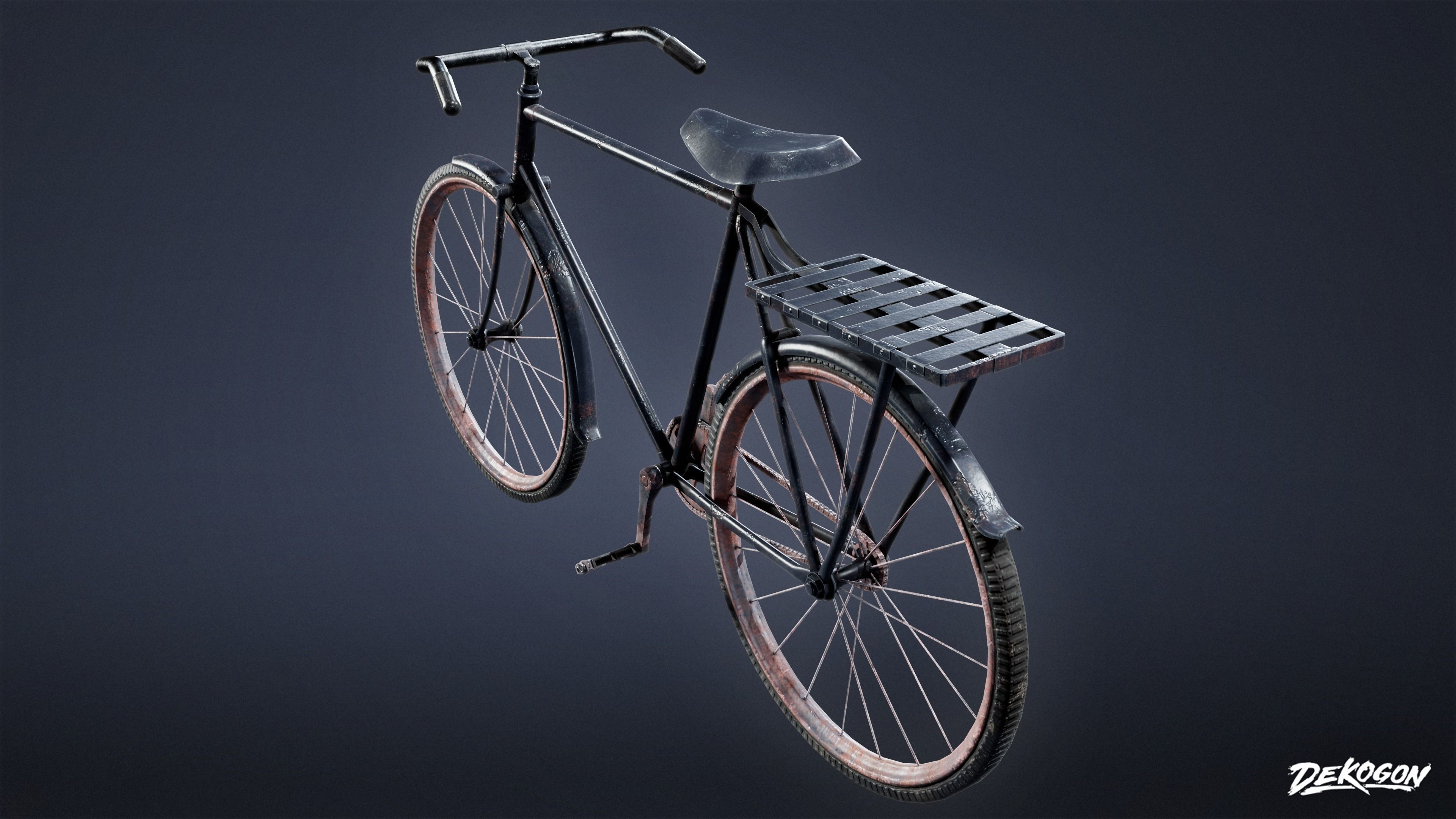 TOOLSHED - Bike 01 - LOW POLY Low-poly 3D model_3