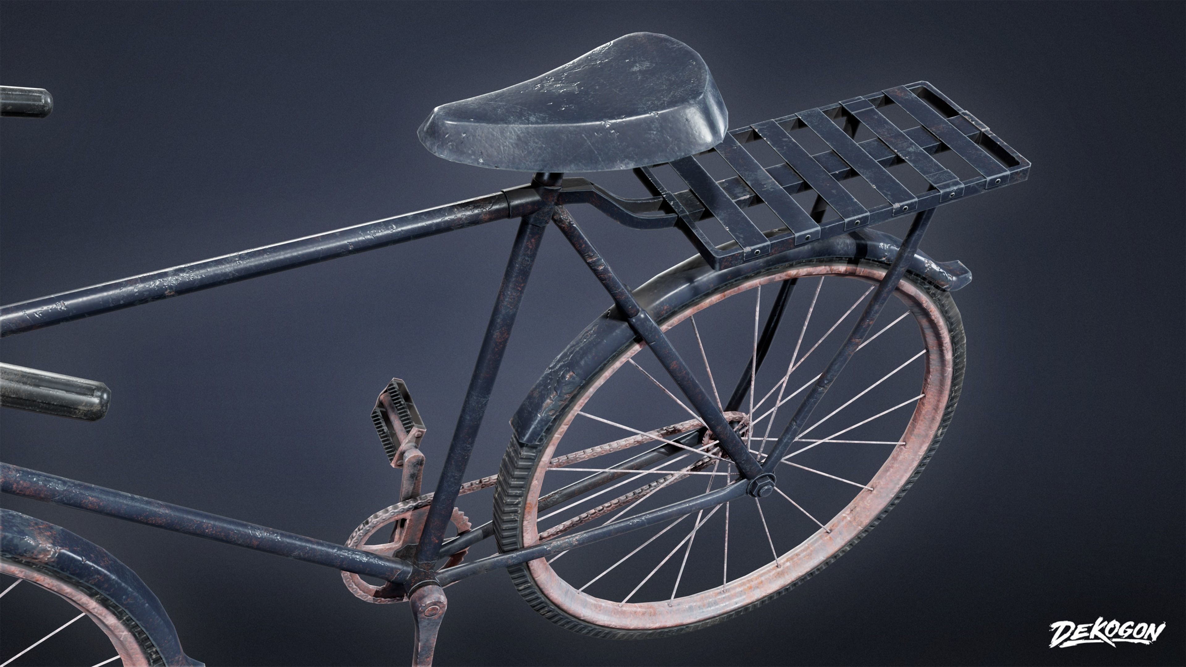 TOOLSHED - Bike 01 - LOW POLY Low-poly 3D model_6
