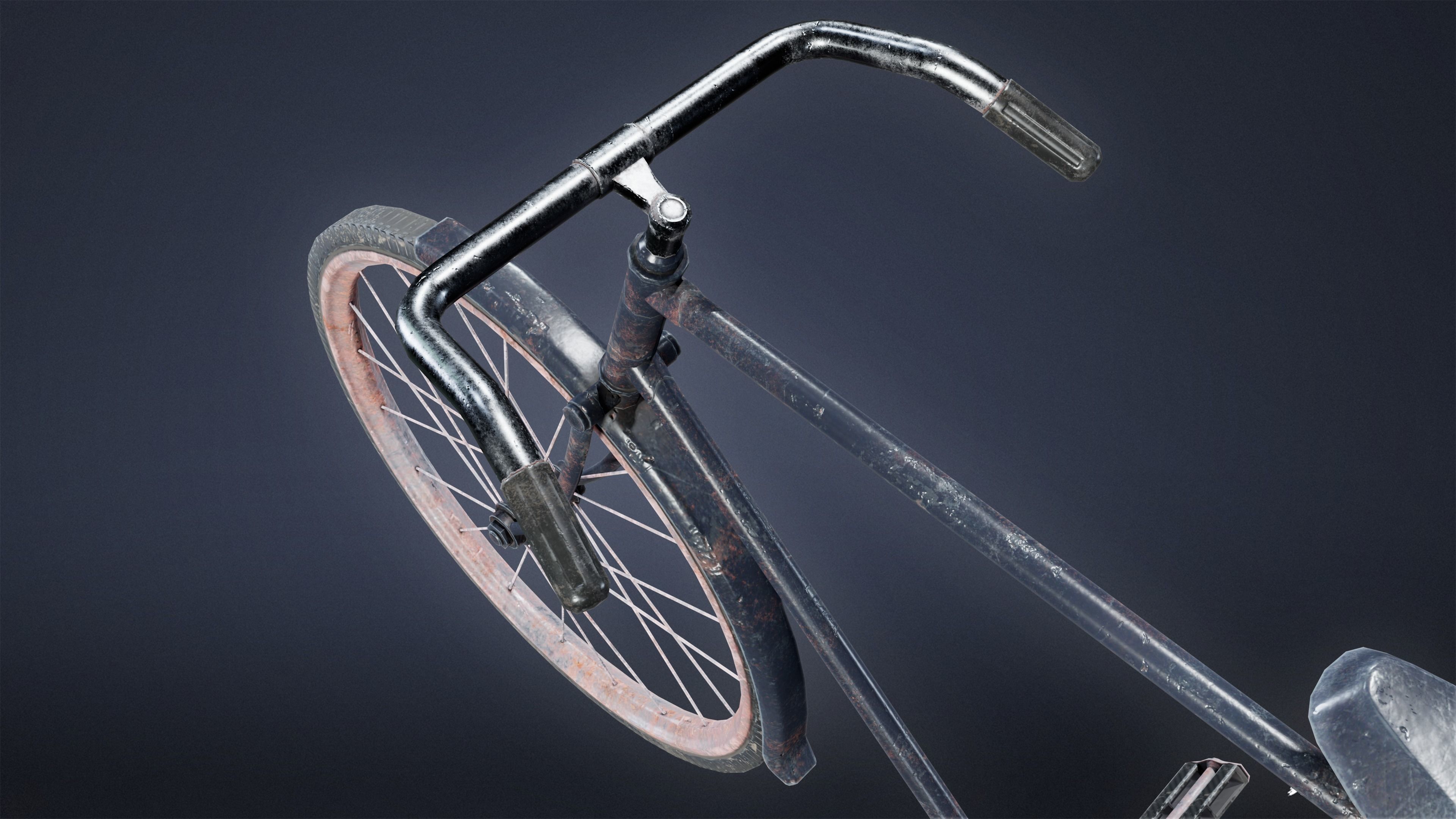 TOOLSHED - Bike 01 - LOW POLY Low-poly 3D model_5
