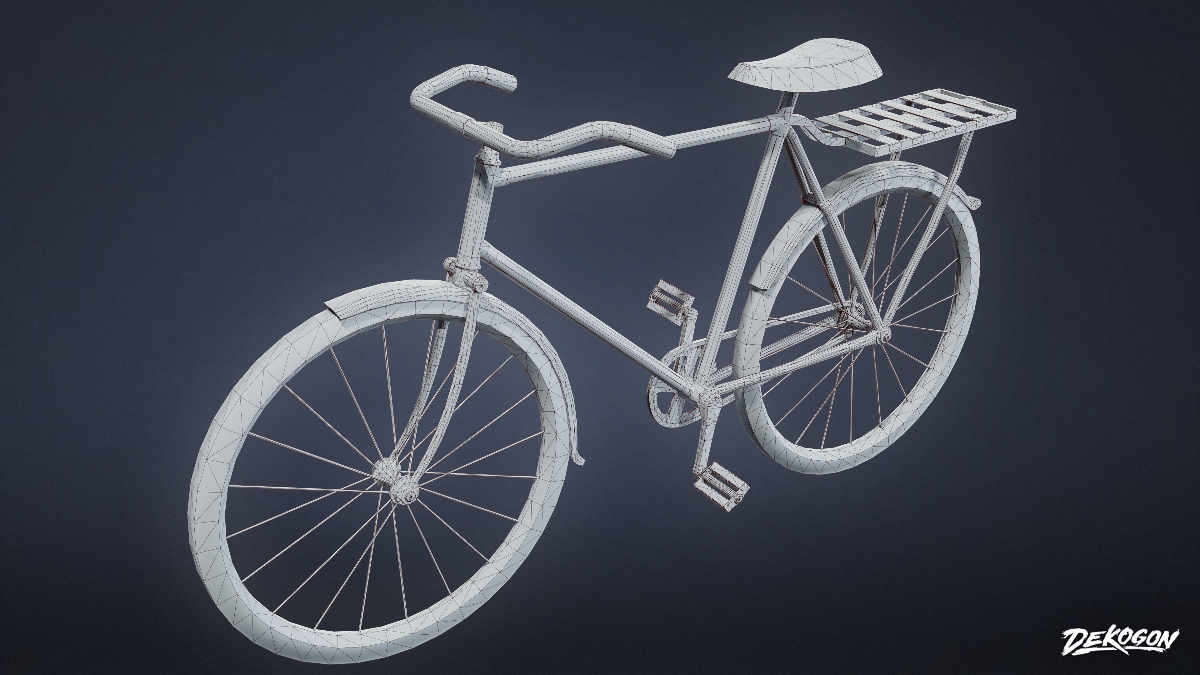 TOOLSHED - Bike 01 - LOW POLY Low-poly 3D model_1