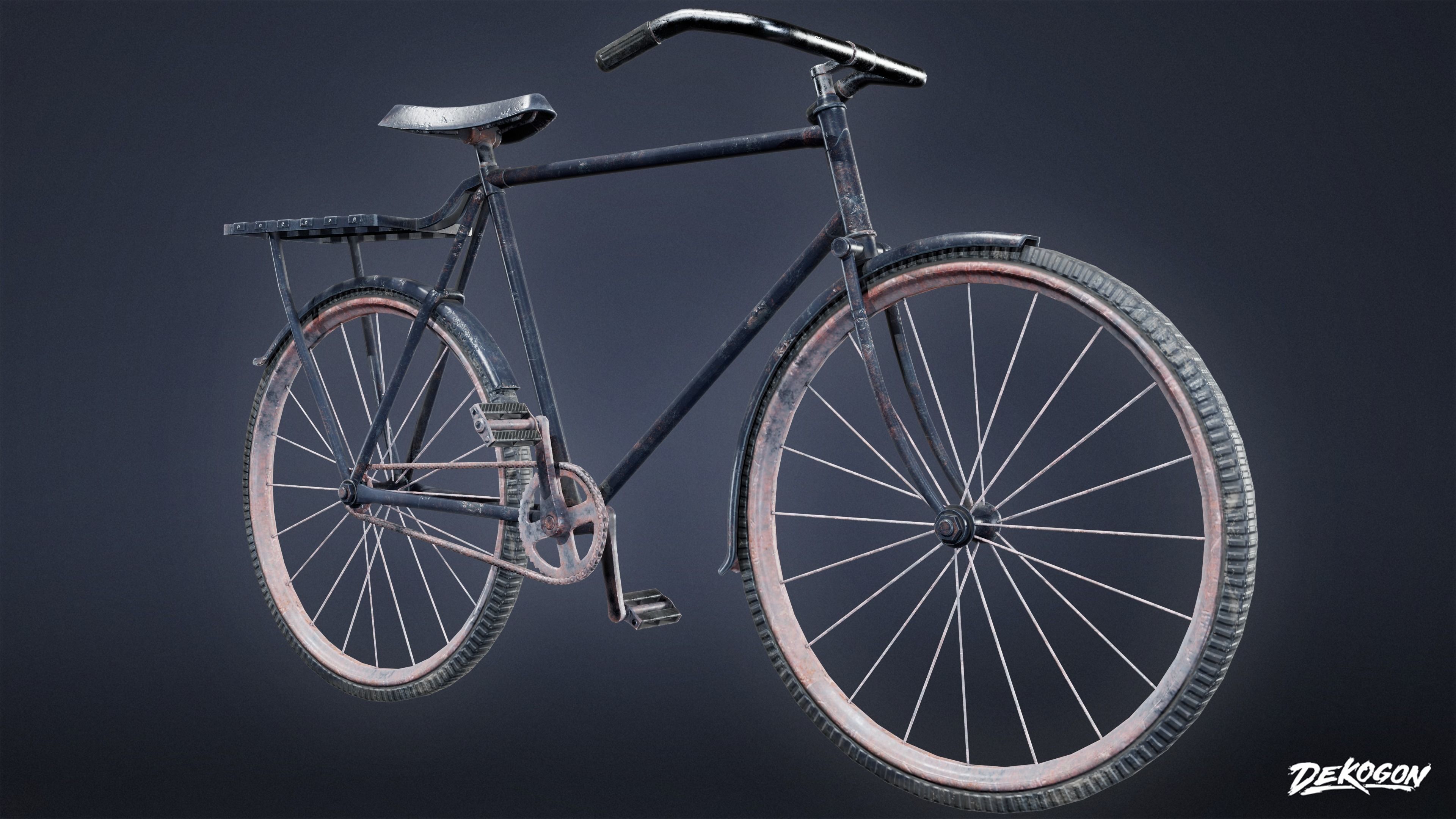 TOOLSHED - Bike 01 - LOW POLY Low-poly 3D model_7