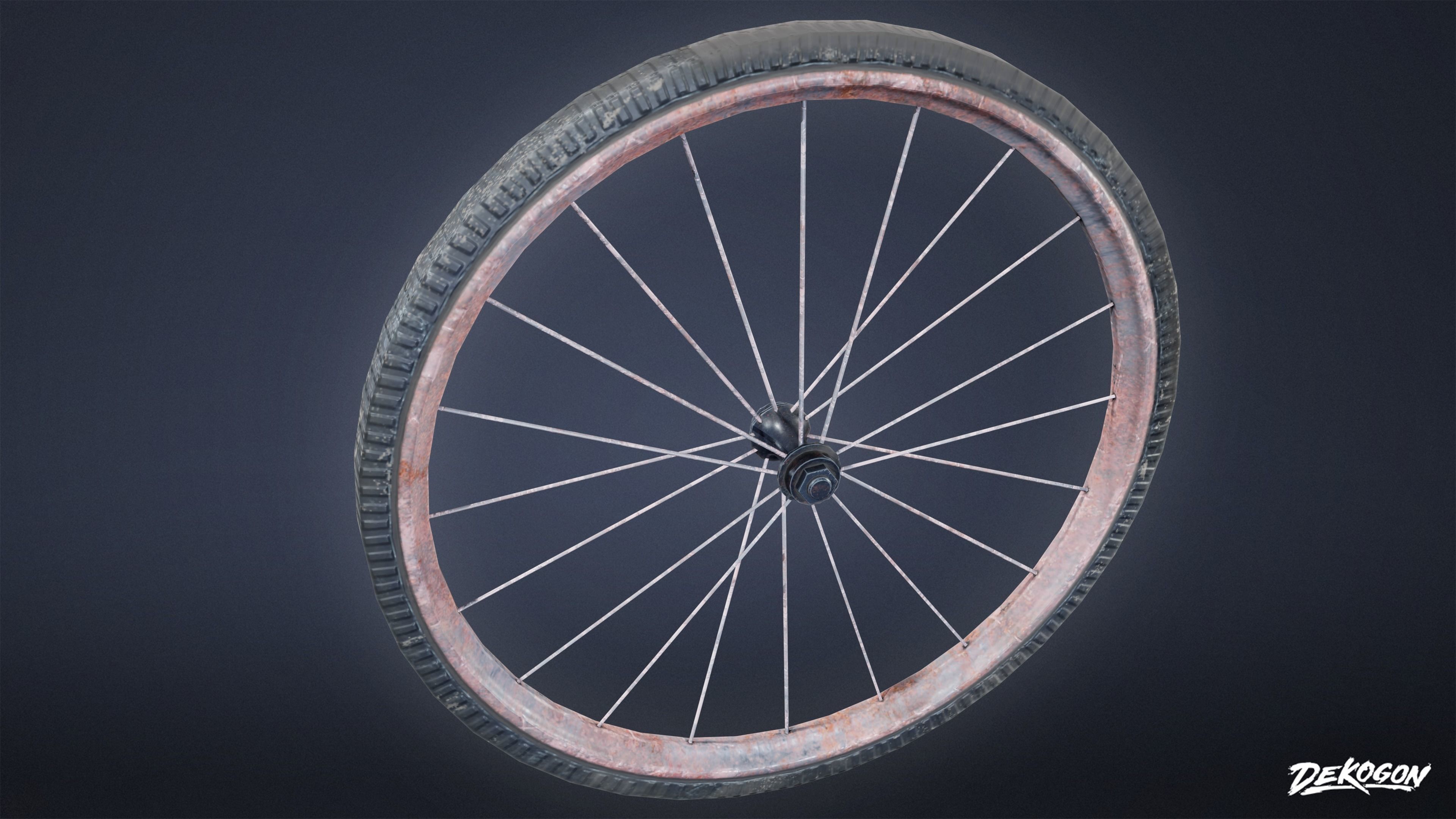 TOOLSHED - Bike 01 - LOW POLY Low-poly 3D model_9