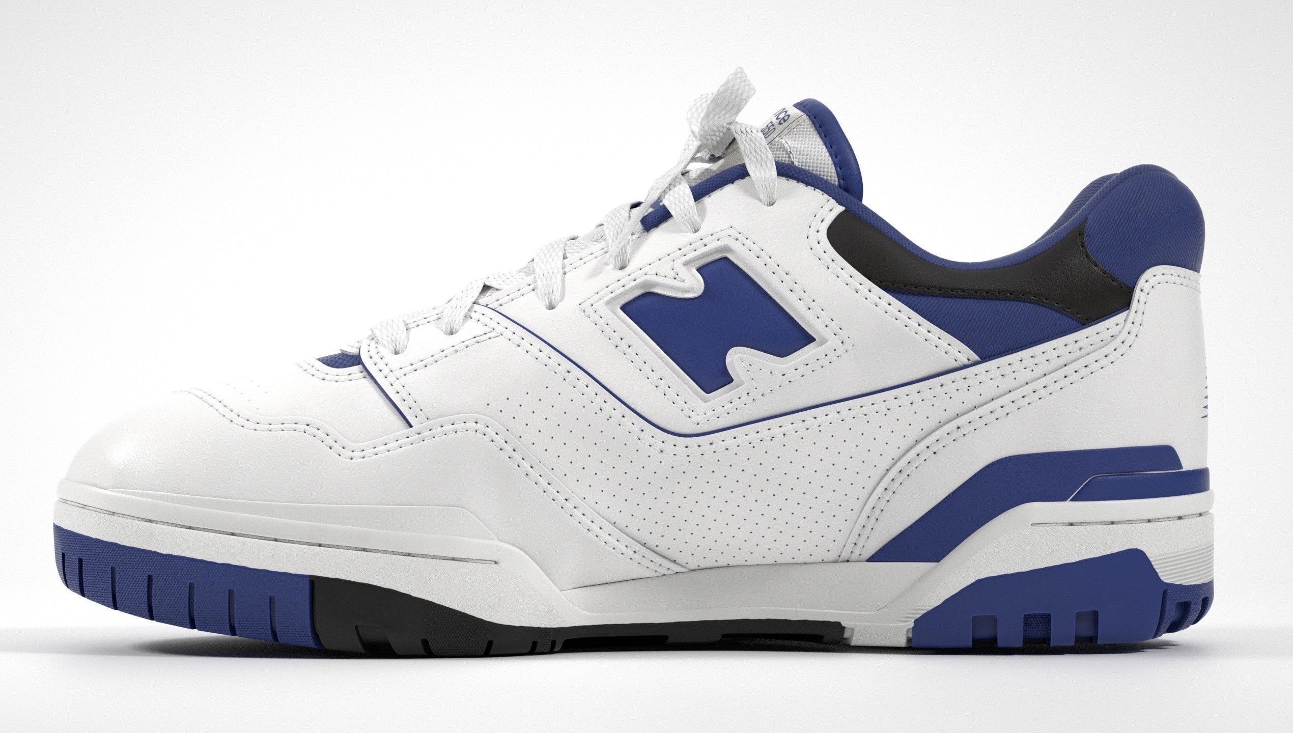New Balance 550 White Blue Sneaker 3D model_18