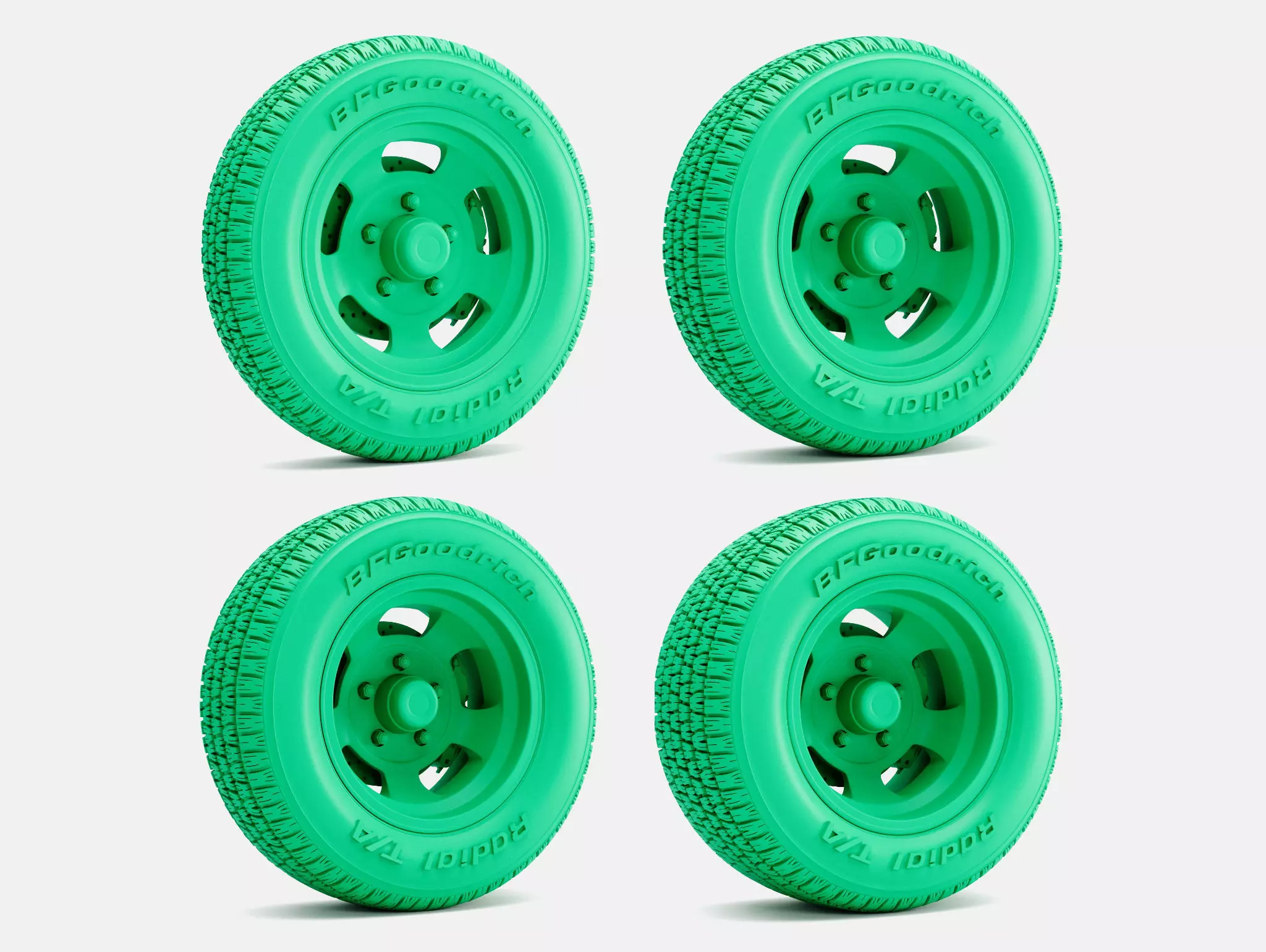 15x5 15x7 15x8 15x10 US Indy Mag Wheels BFGoodrich Radial Tires 3D print model_0