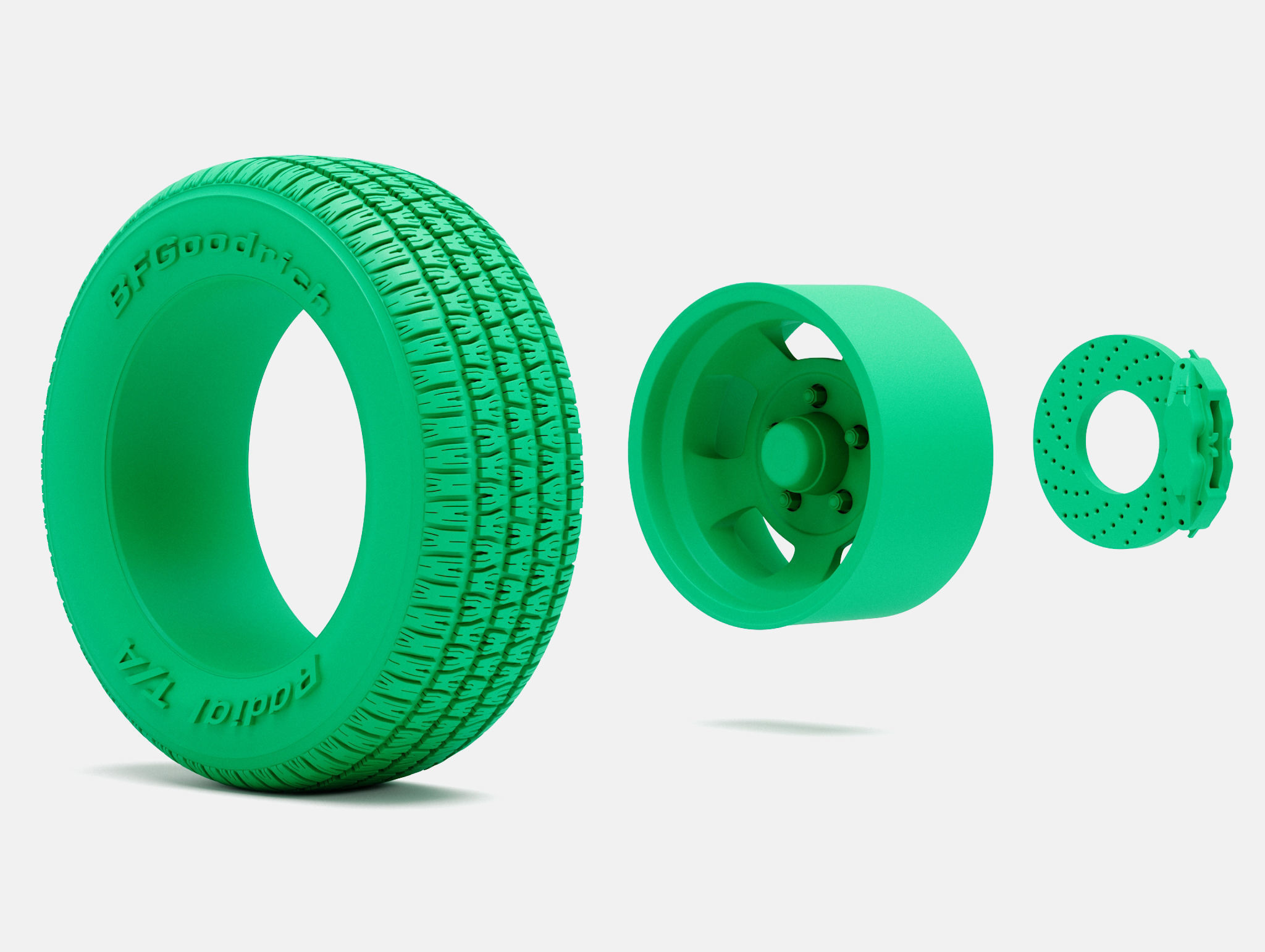 15x5 15x7 15x8 15x10 US Indy Mag Wheels BFGoodrich Radial Tires 3D print model_11