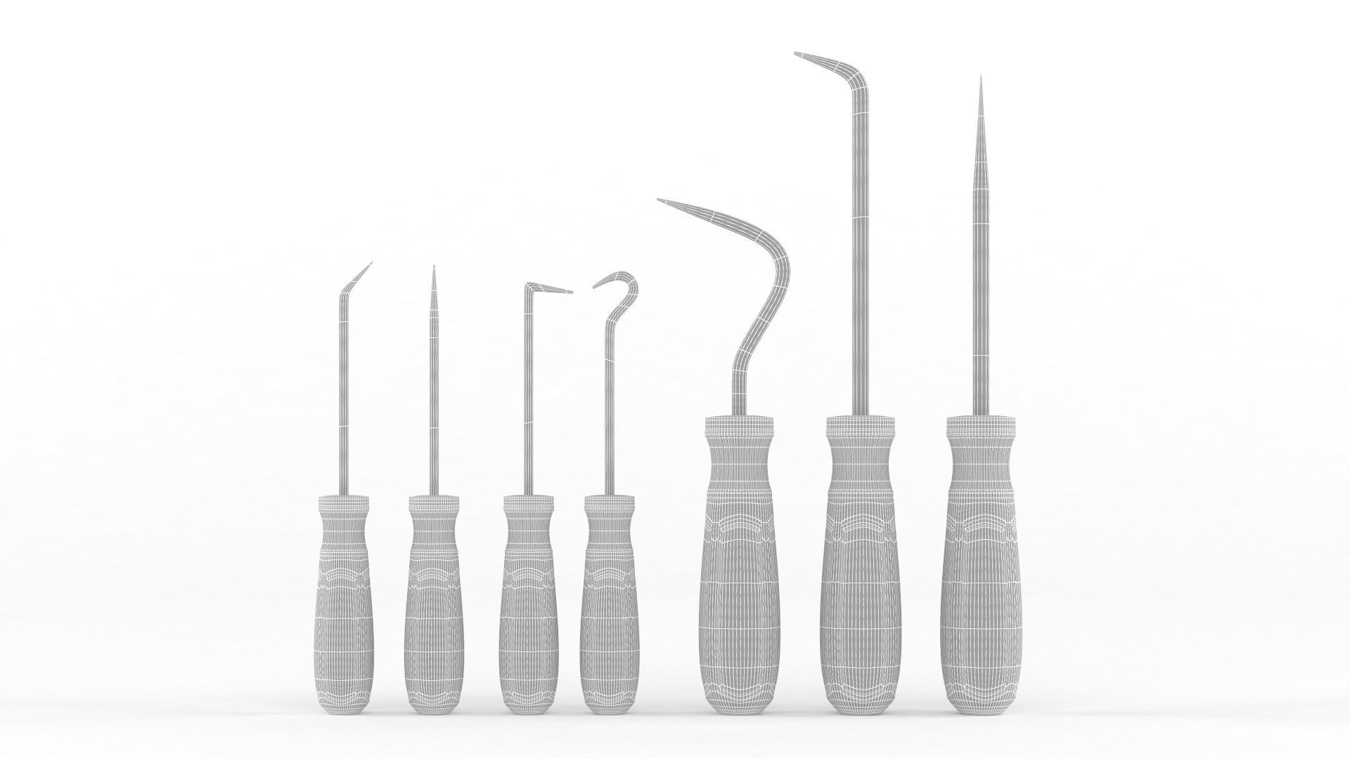 Hand Tool Set 3D model_15