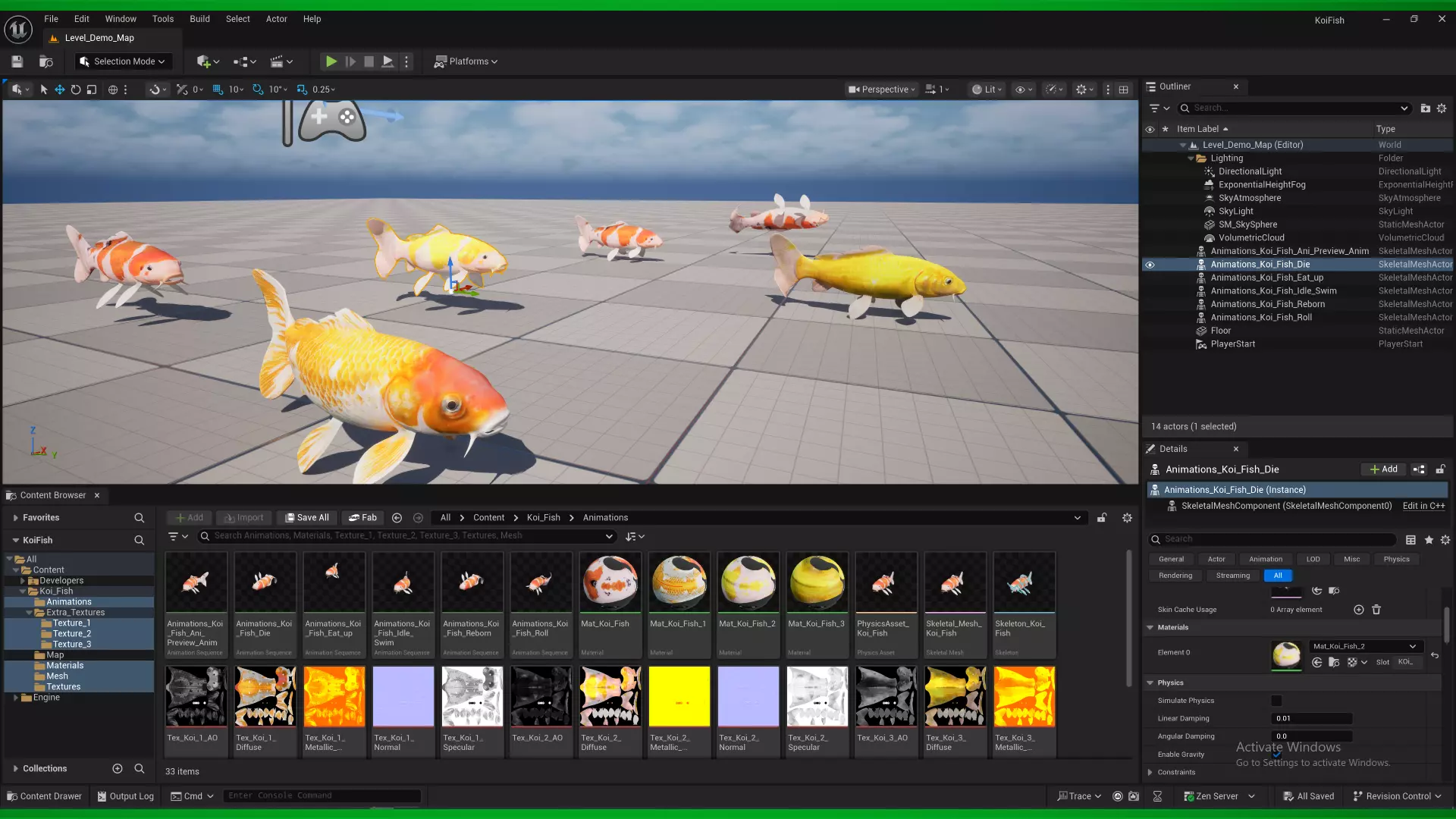 Nishikigoi Koi Fish Low-poly 3D model_2