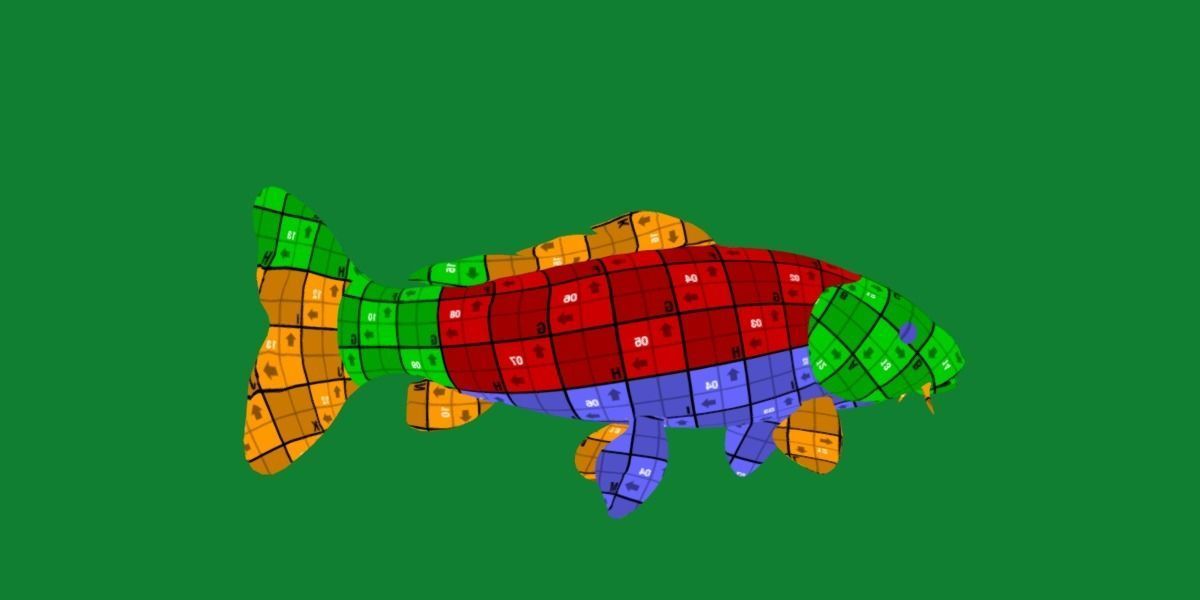 Nishikigoi Koi Fish Low-poly 3D model_30