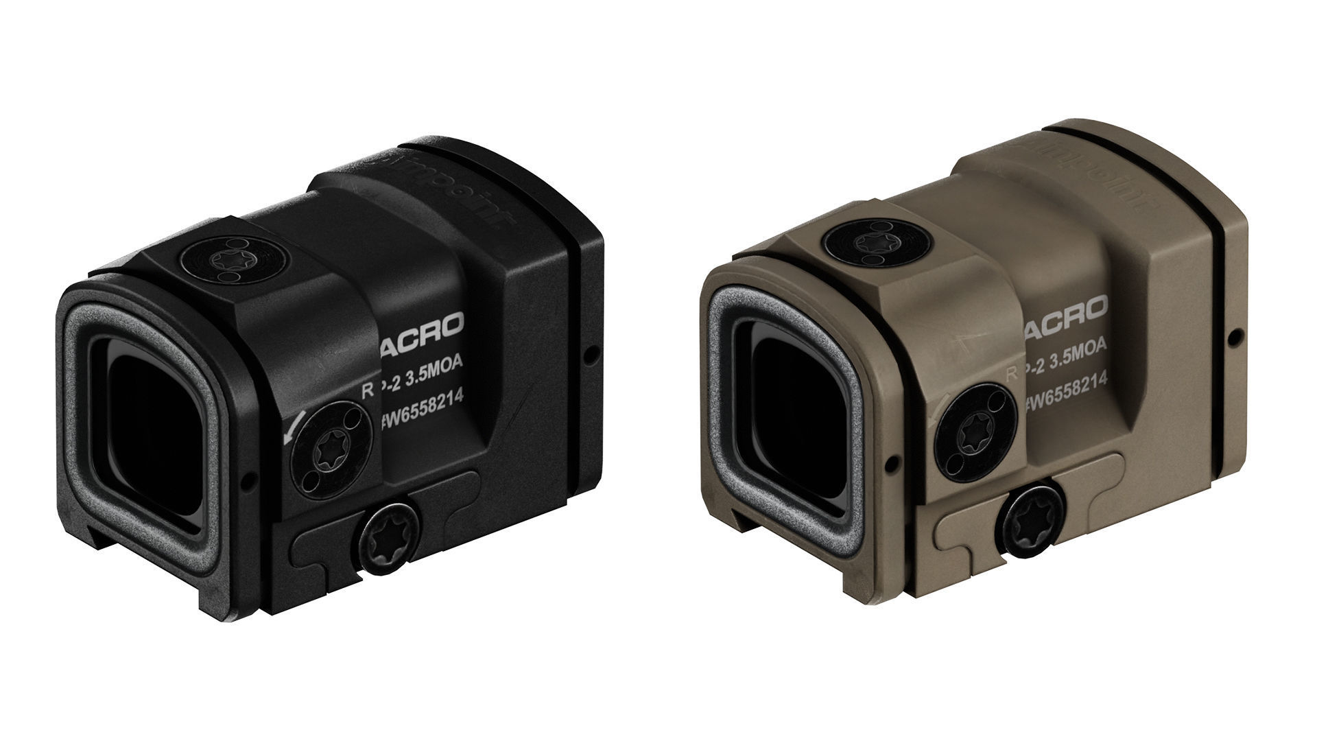 AIMPOINT ACRO P2 RED DOT SIGHT Low-poly 3D model_1