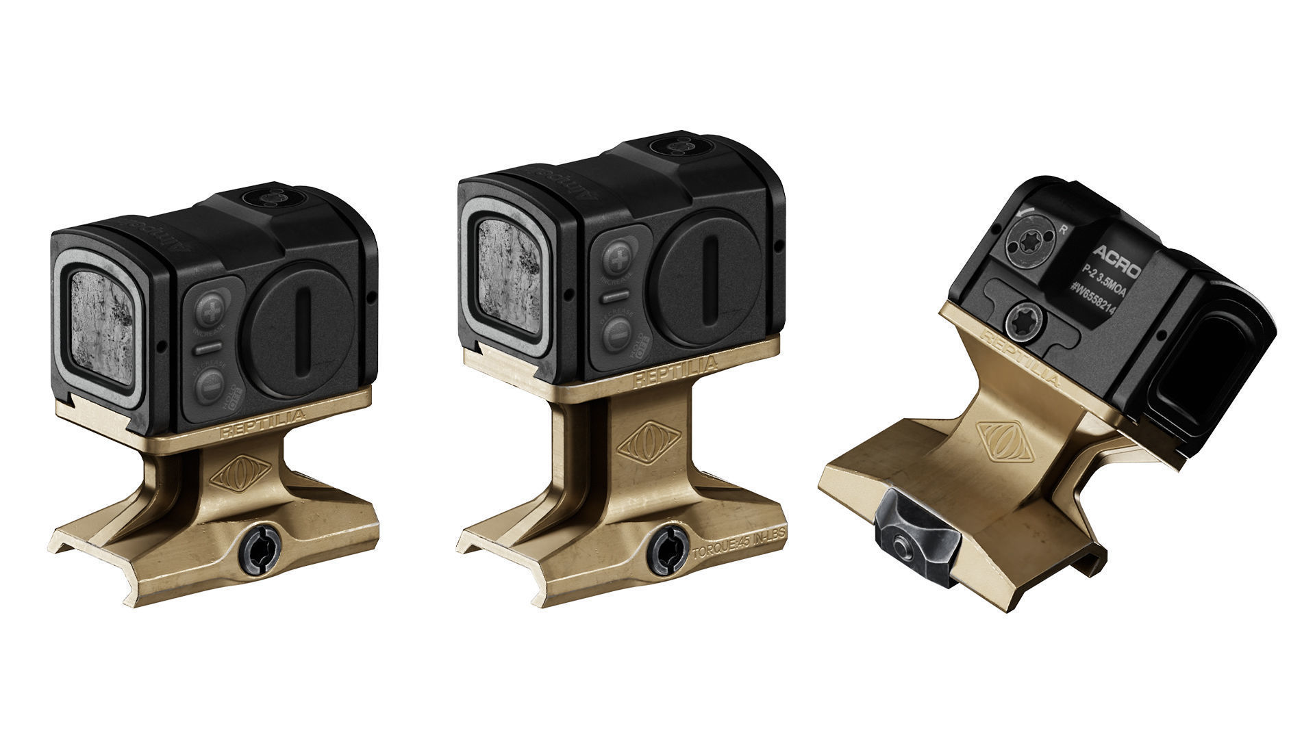 AIMPOINT ACRO P2 RED DOT SIGHT Low-poly 3D model_2