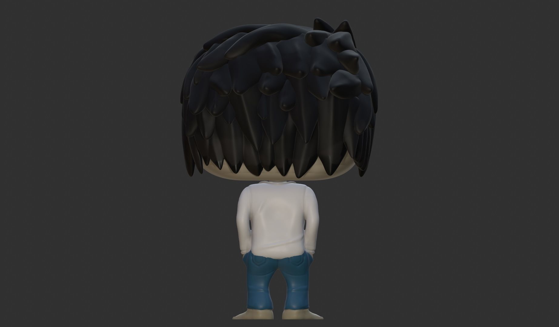 L Funko Pop Death Note 3D model_2
