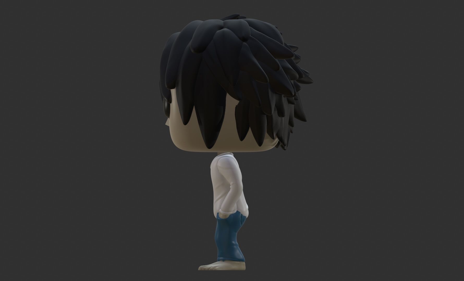 L Funko Pop Death Note 3D model_3