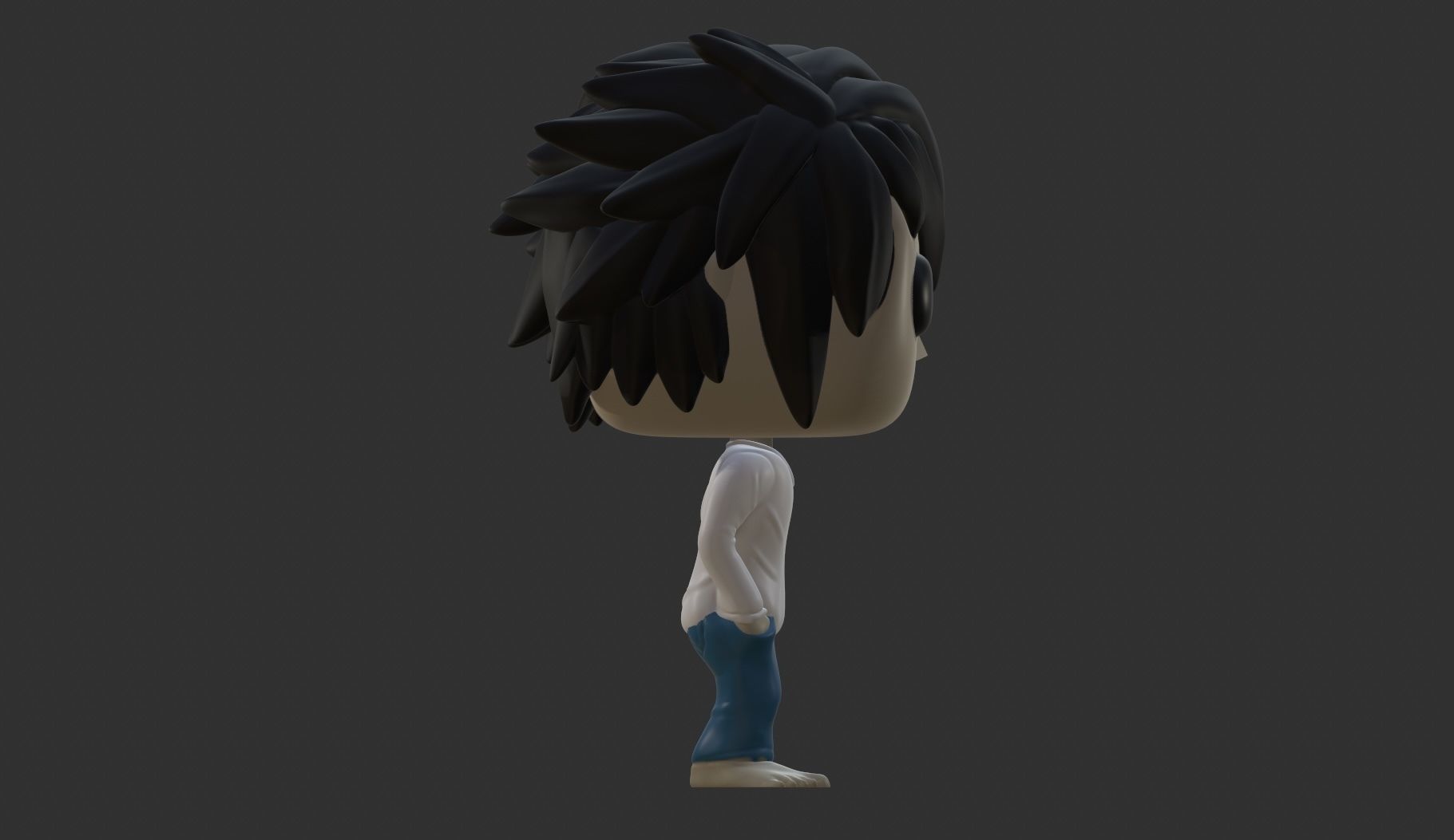 L Funko Pop Death Note 3D model_1