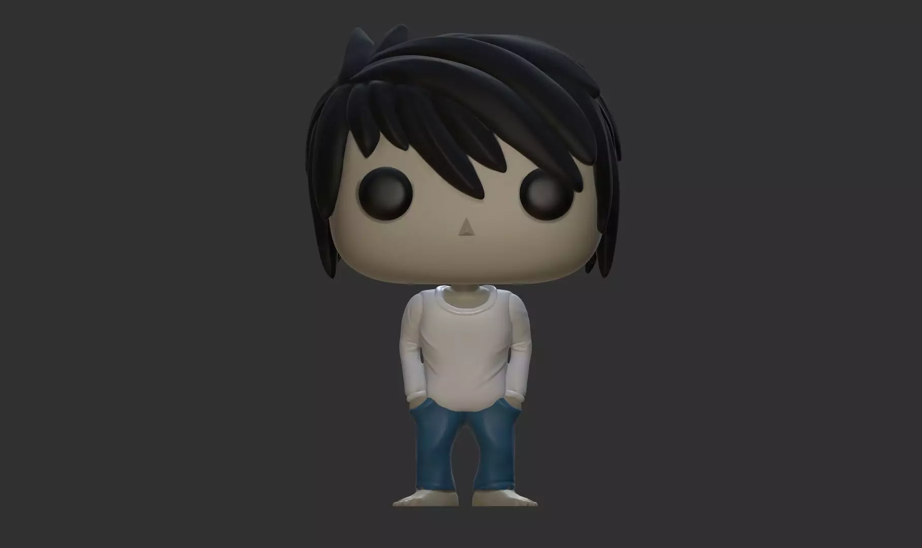 L Funko Pop Death Note 3D model_0