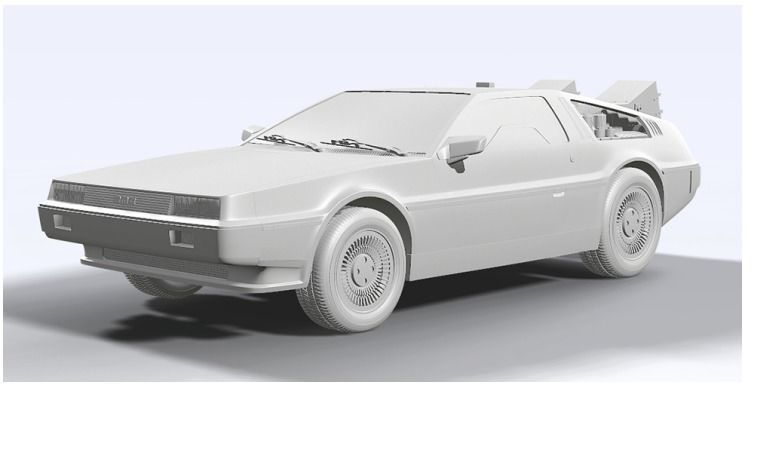Back to the Future Delorean all Kits 3D print model_2