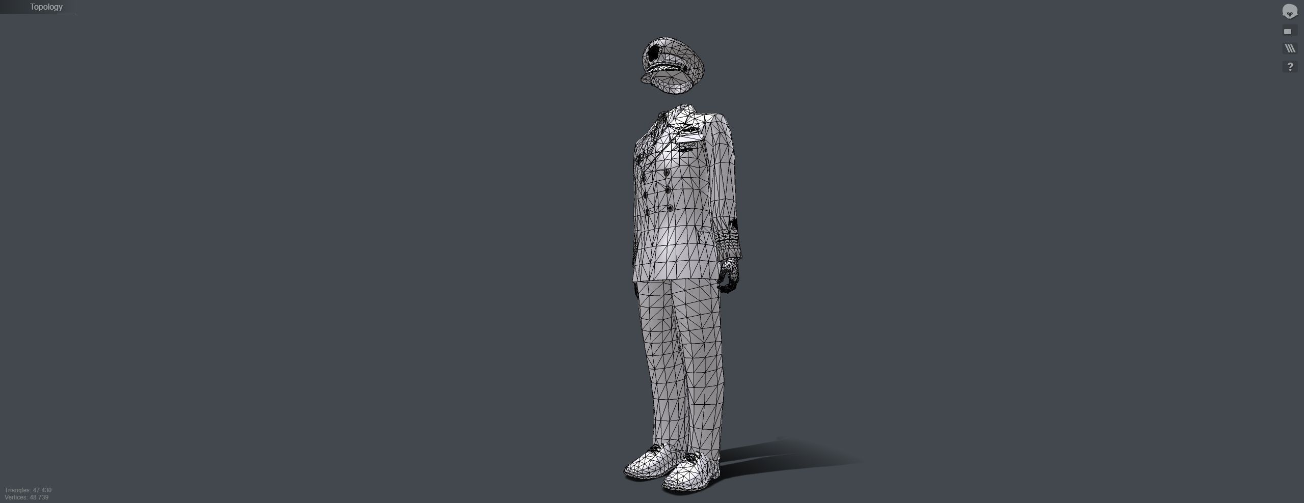 Commander uniform 3D model_12