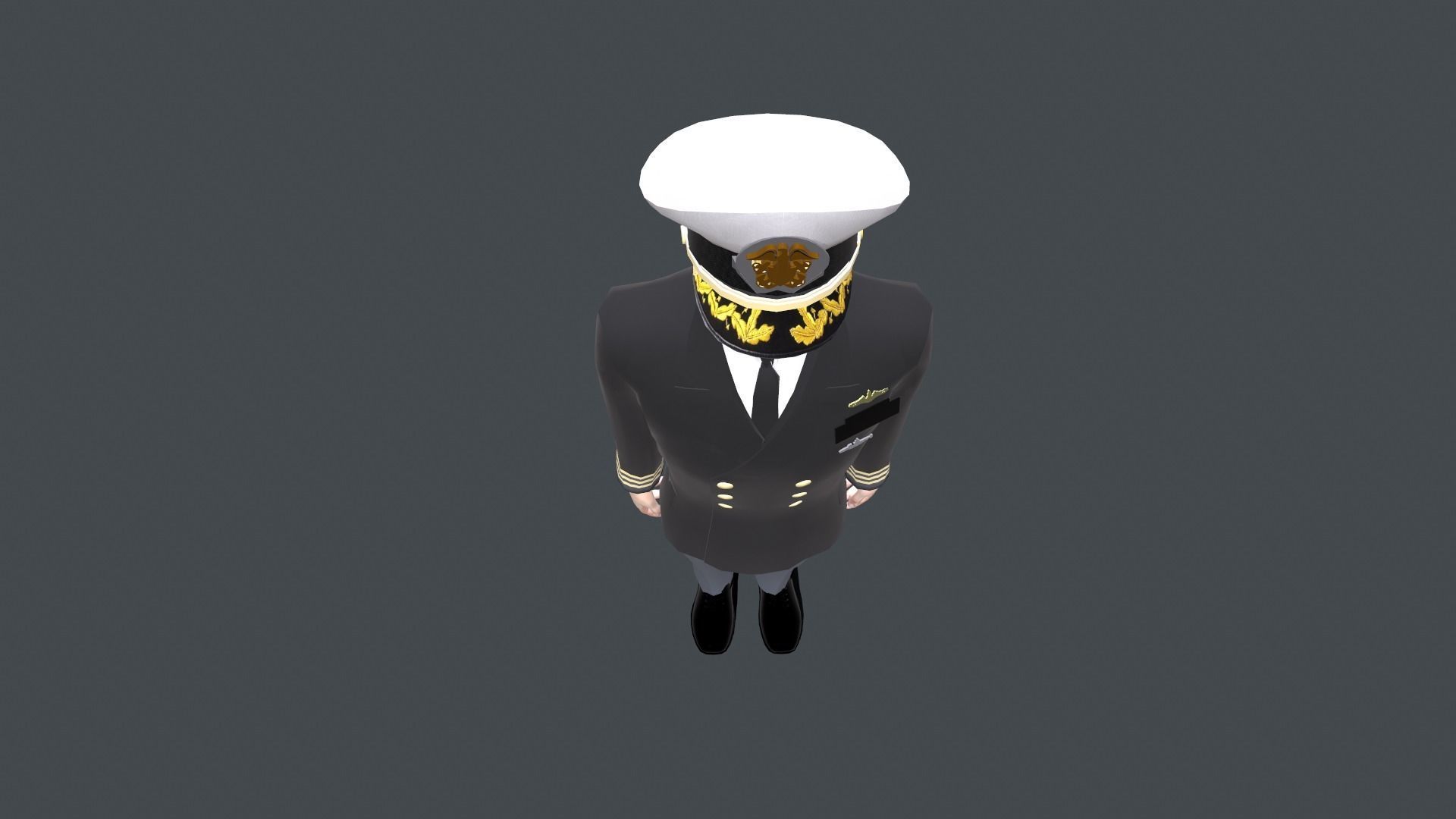 Commander uniform 3D model_2
