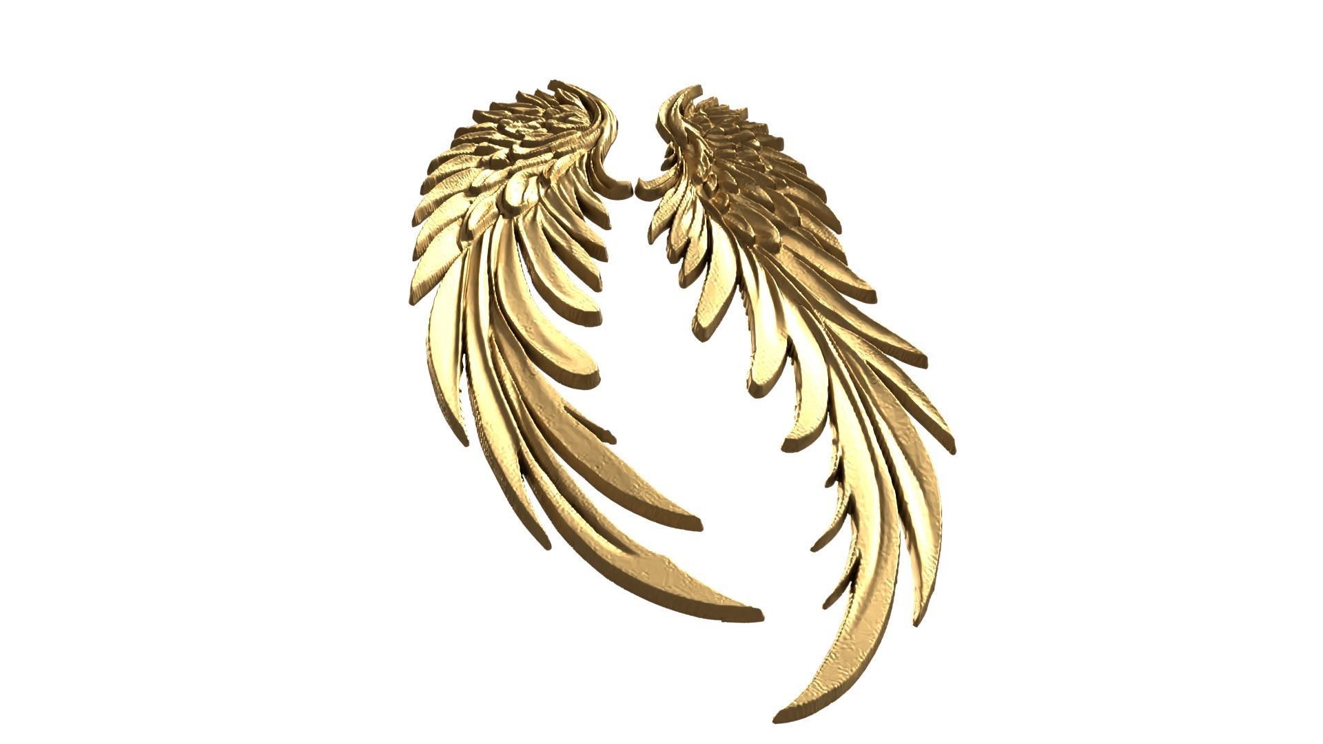 Wings Printable carved decor 13 3D print model_3