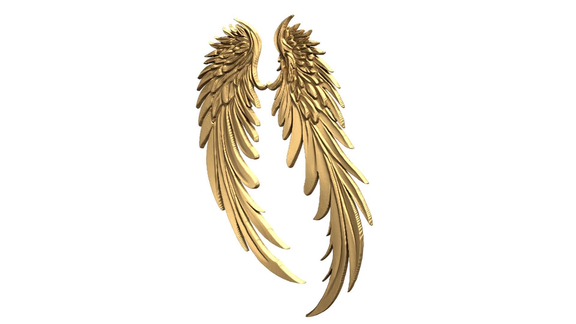Wings Printable carved decor 13 3D print model_2