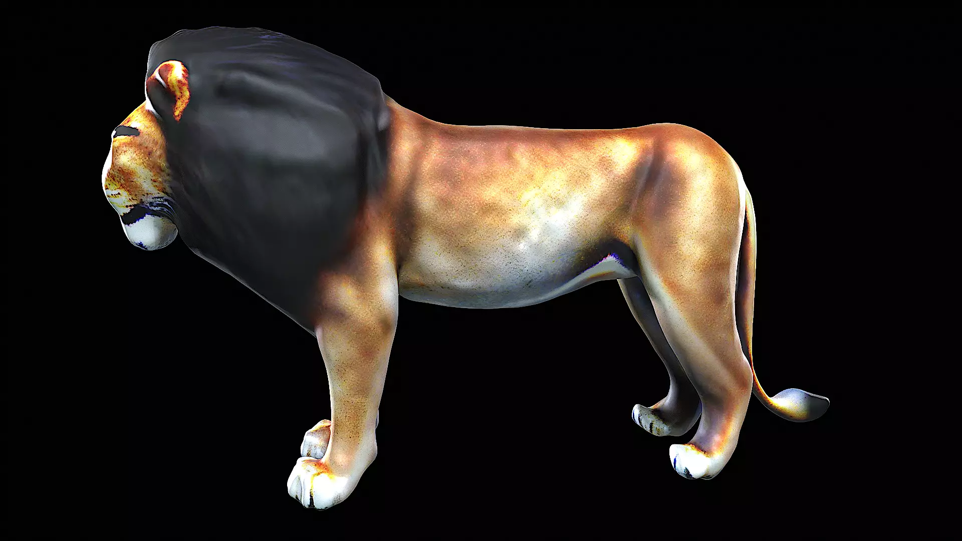 Lion Cartoon 3D model_0